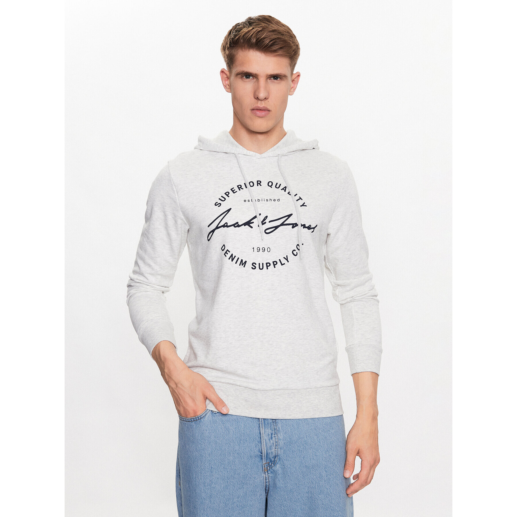 Jack&Jones Суитшърт Ace 12222901 Сив Regular Fit - Pepit.bg
