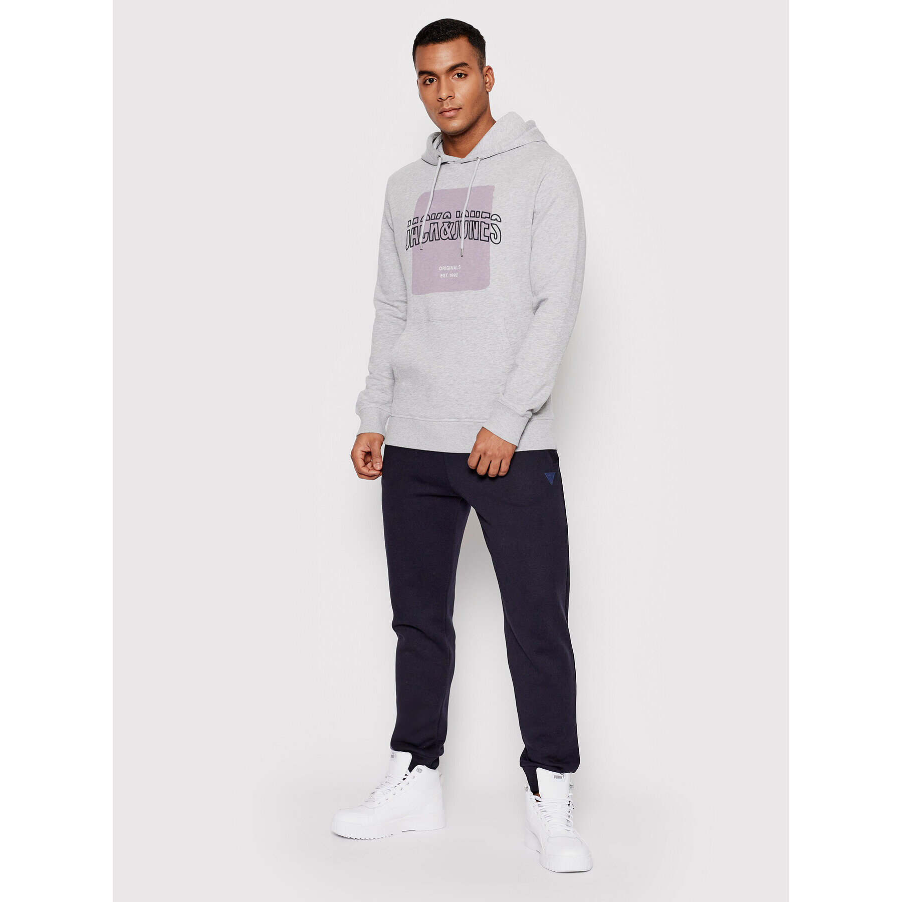 Jack&Jones Суитшърт Artist 12198286 Сив Regular Fit - Pepit.bg