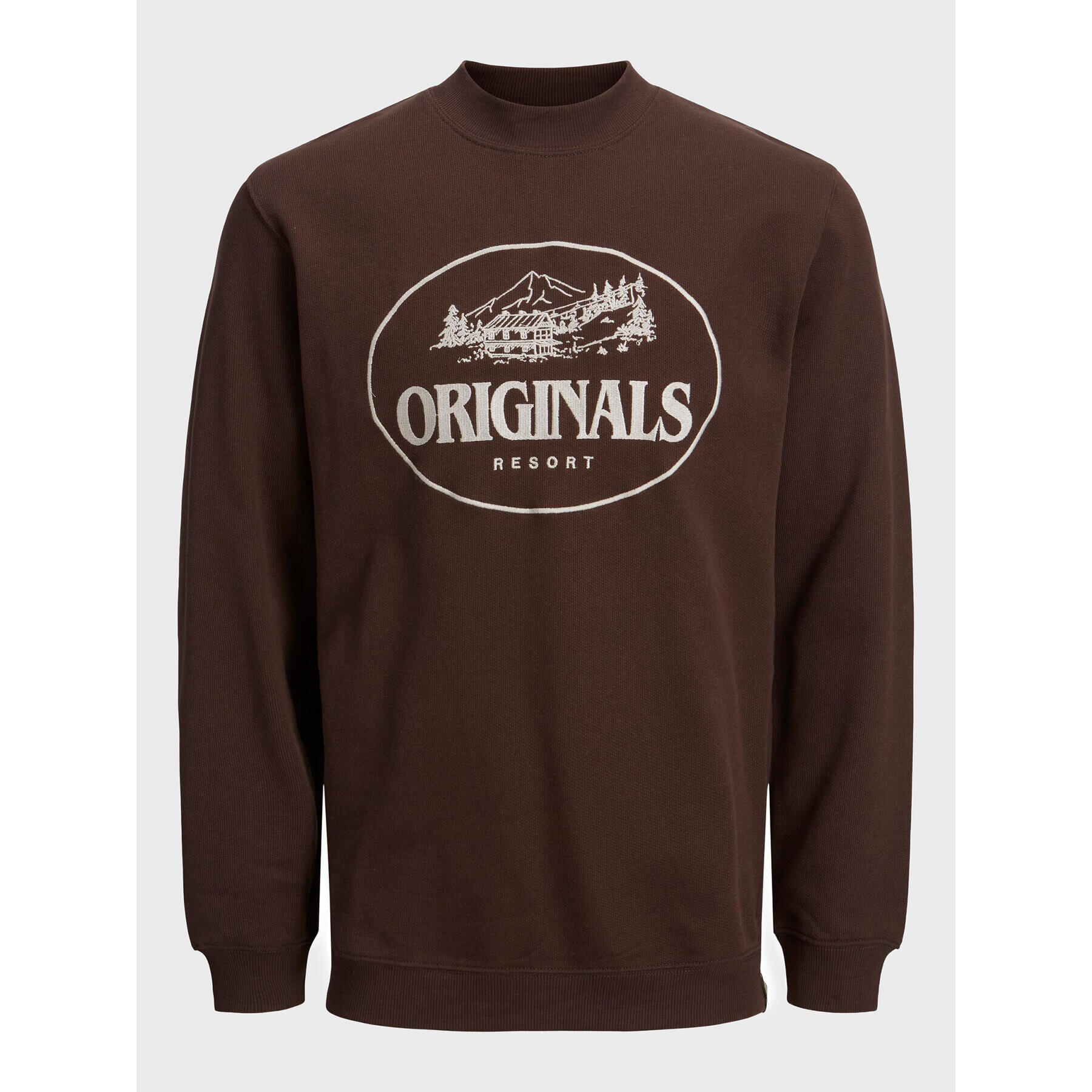Jack&Jones Суитшърт Aspen 12216136 Кафяв Oversize - Pepit.bg