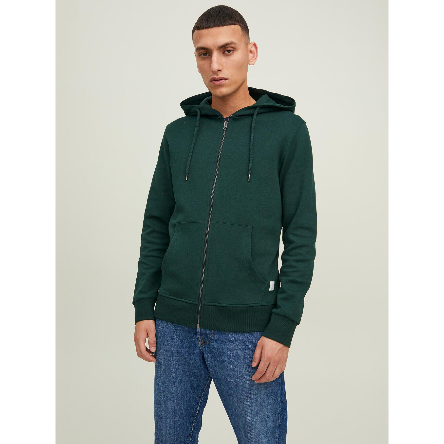 Jack&Jones Суитшърт Basic 12181901 Зелен Regular Fit - Pepit.bg