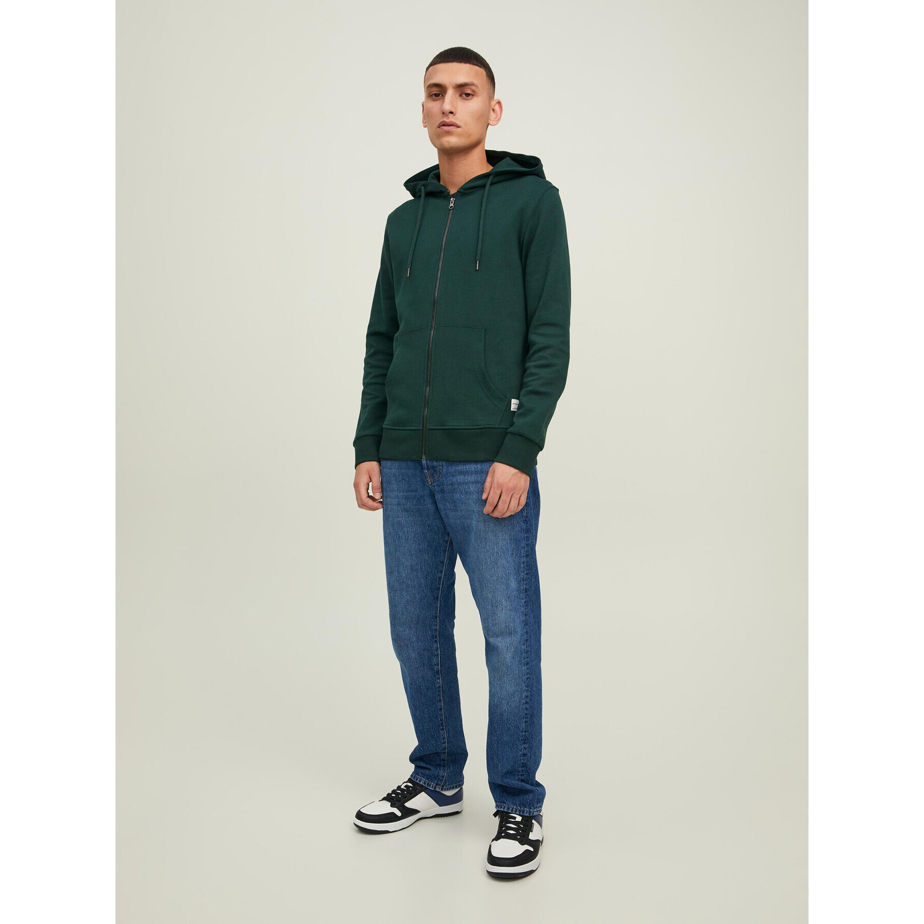 Jack&Jones Суитшърт Basic 12181901 Зелен Regular Fit - Pepit.bg