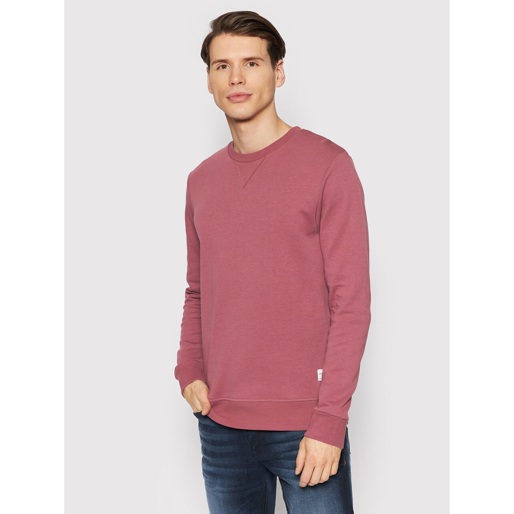 Jack&Jones Суитшърт Basic 12181903 Бордо Regular Fit - Pepit.bg