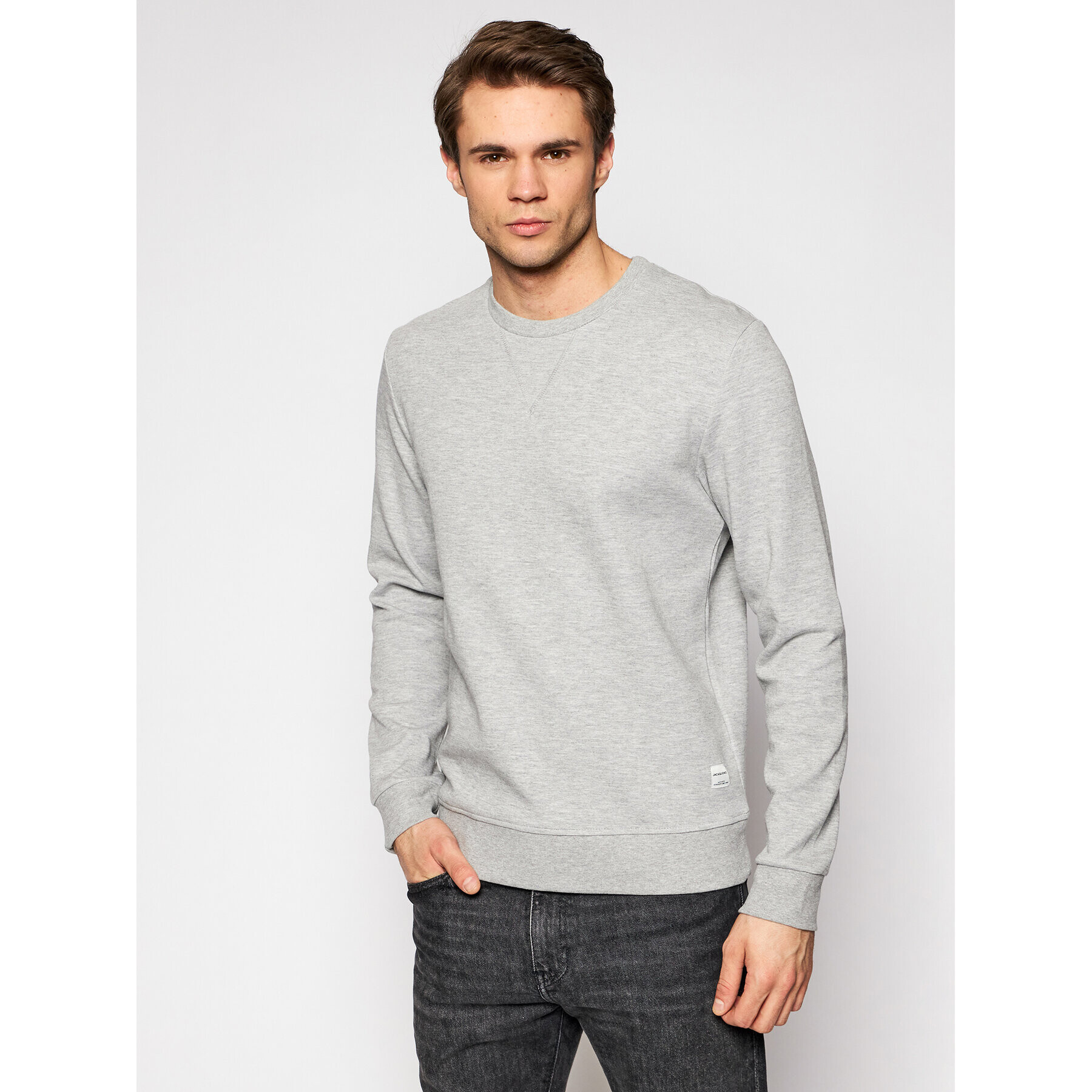 Jack&Jones Суитшърт Basic 12181903 Сив Regular Fit - Pepit.bg