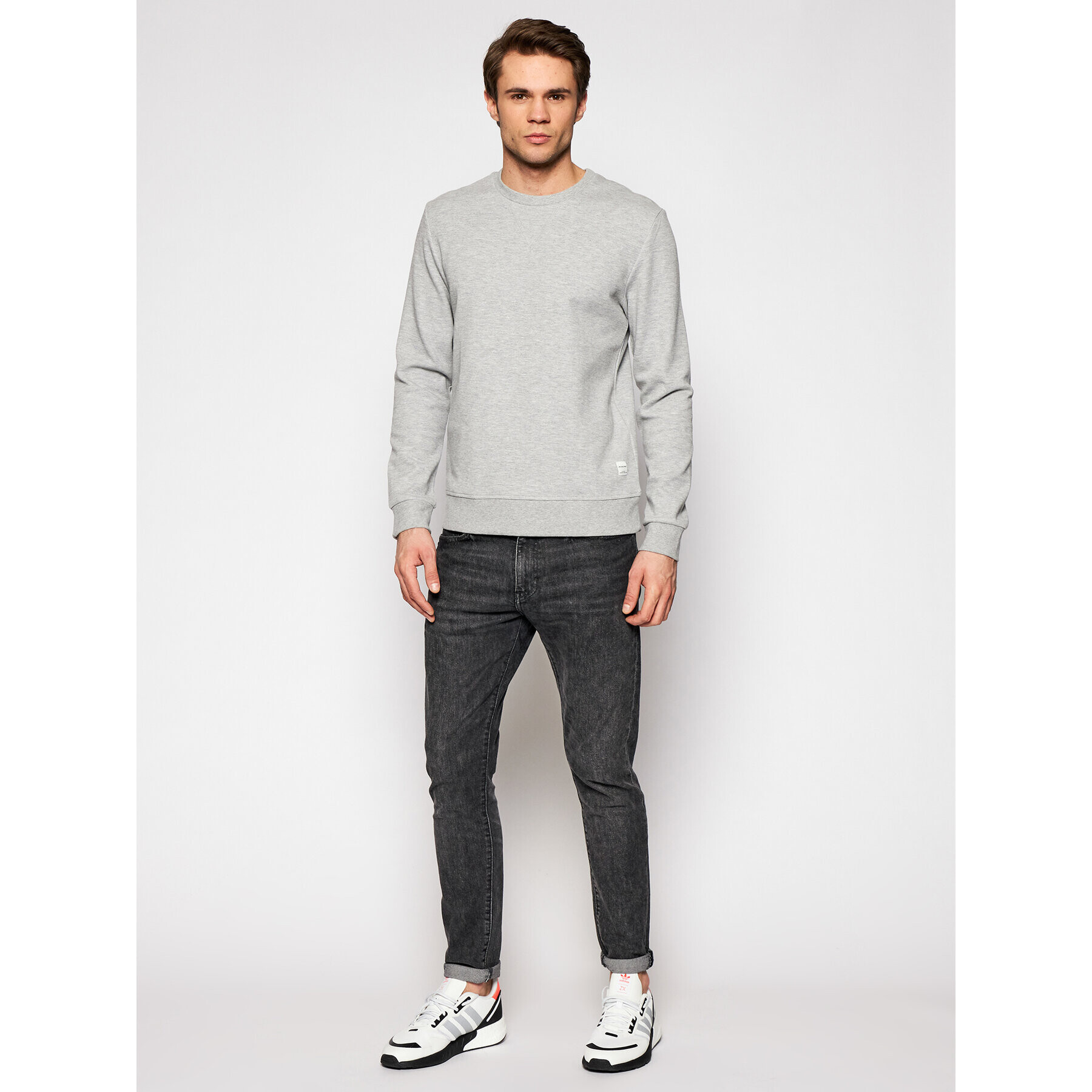 Jack&Jones Суитшърт Basic 12181903 Сив Regular Fit - Pepit.bg