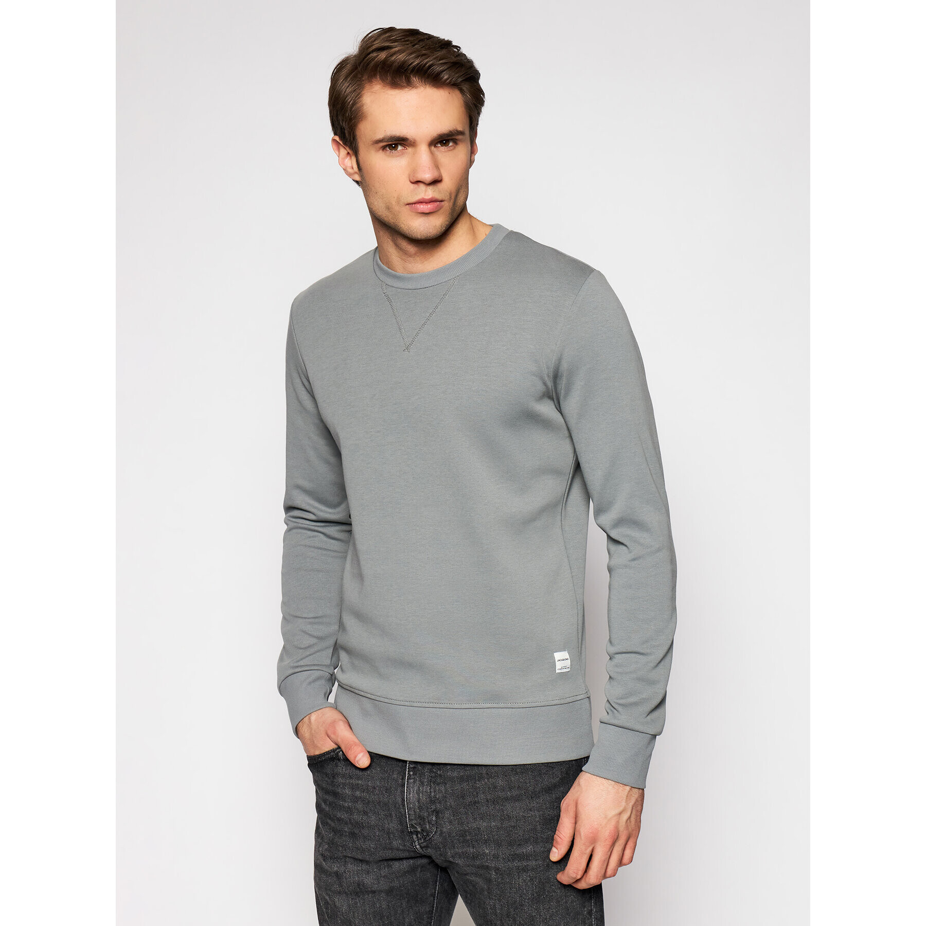 Jack&Jones Суитшърт Basic 12181903 Сив Regular Fit - Pepit.bg