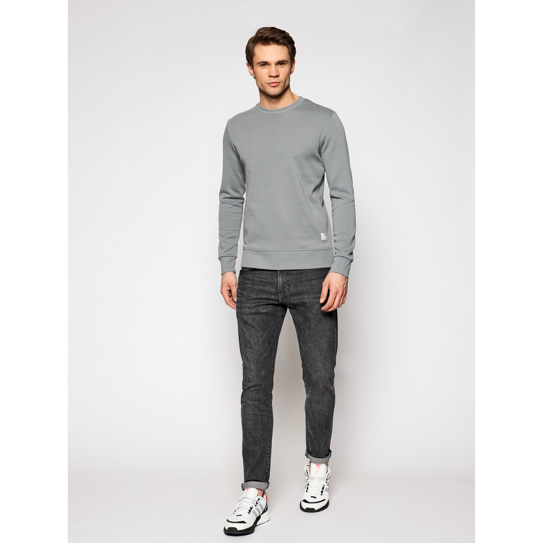 Jack&Jones Суитшърт Basic 12181903 Сив Regular Fit - Pepit.bg