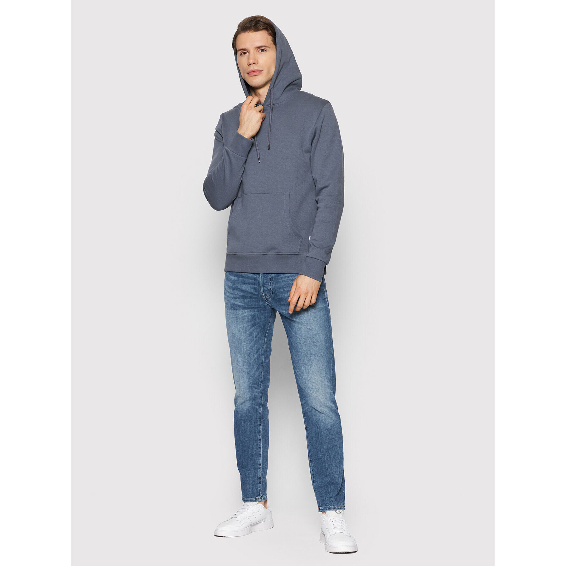 Jack&Jones Суитшърт Basic 12182537 Сив Regular Fit - Pepit.bg