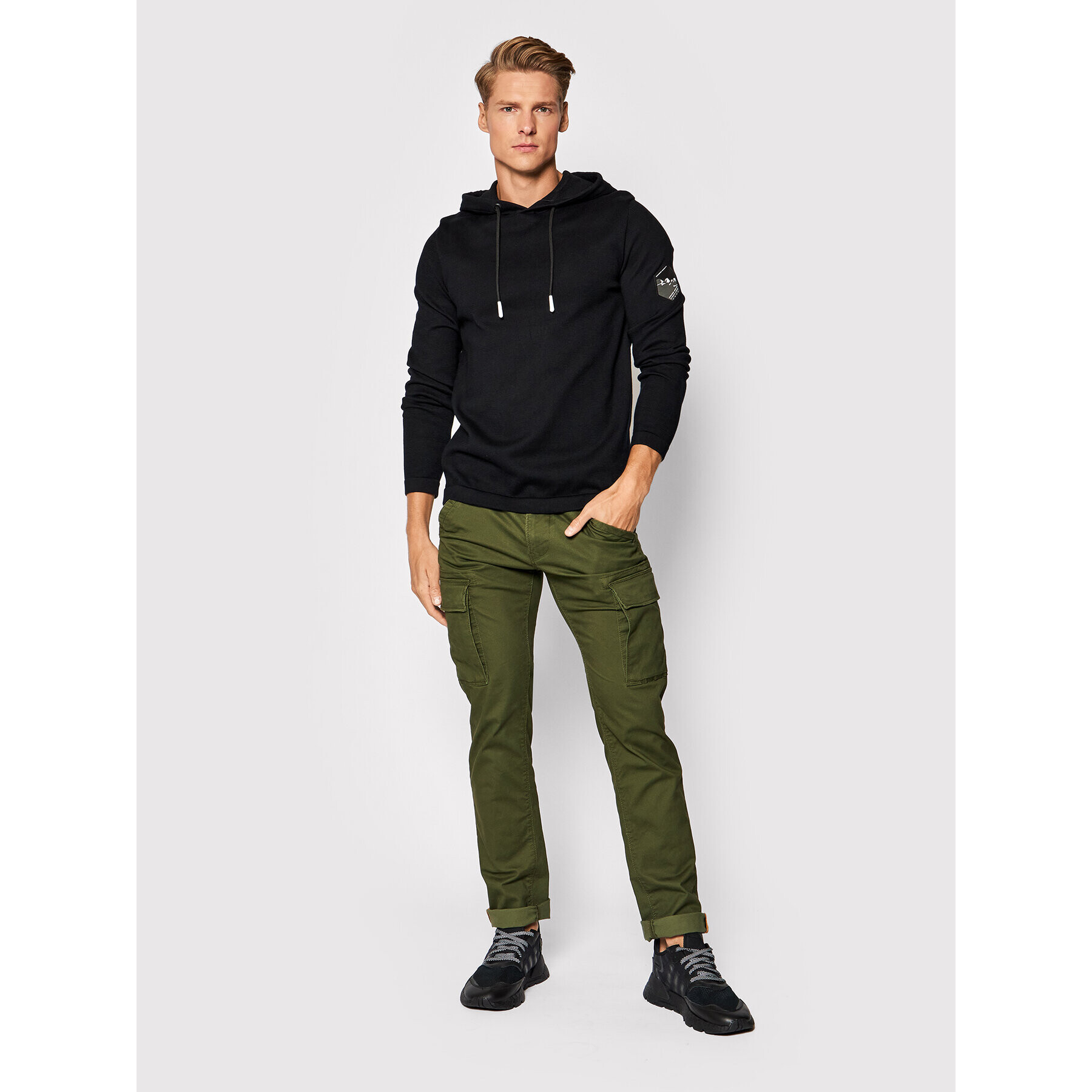 Jack&Jones Суитшърт Bilo 12192808 Черен Regular Fit - Pepit.bg