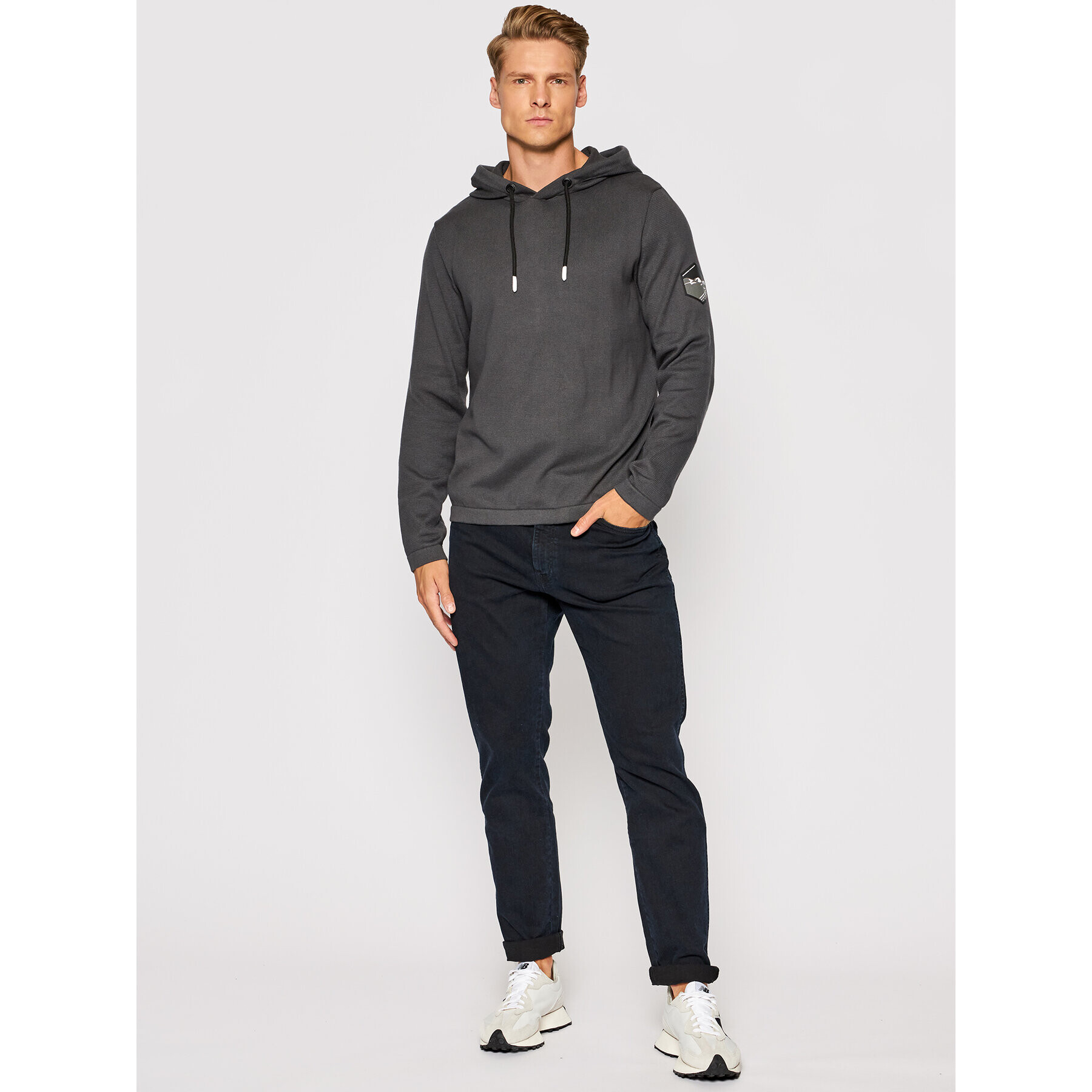 Jack&Jones Суитшърт Bilo 12192808 Сив Regular Fit - Pepit.bg