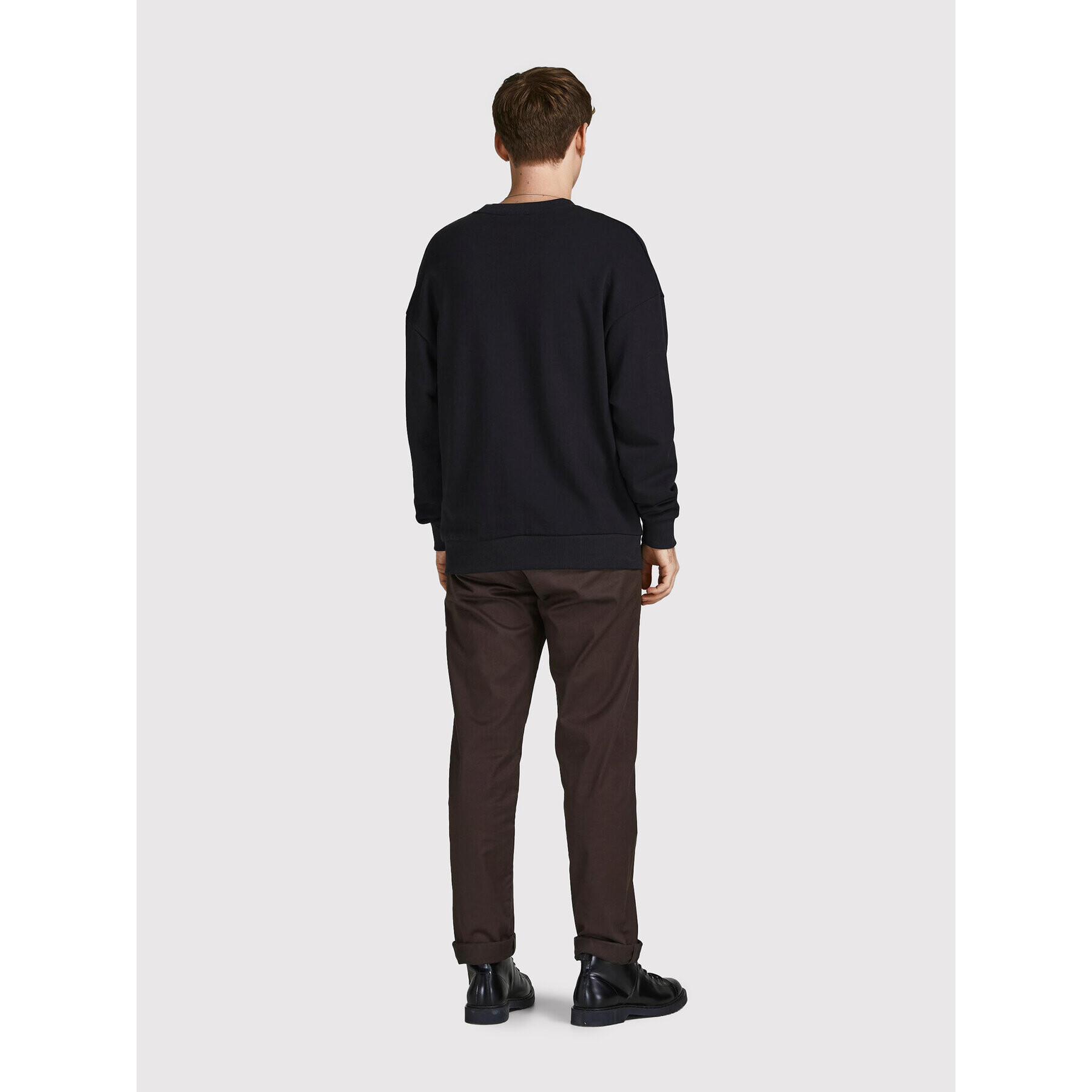 Jack&Jones Суитшърт Blakam 12206439 Черен Oversize - Pepit.bg