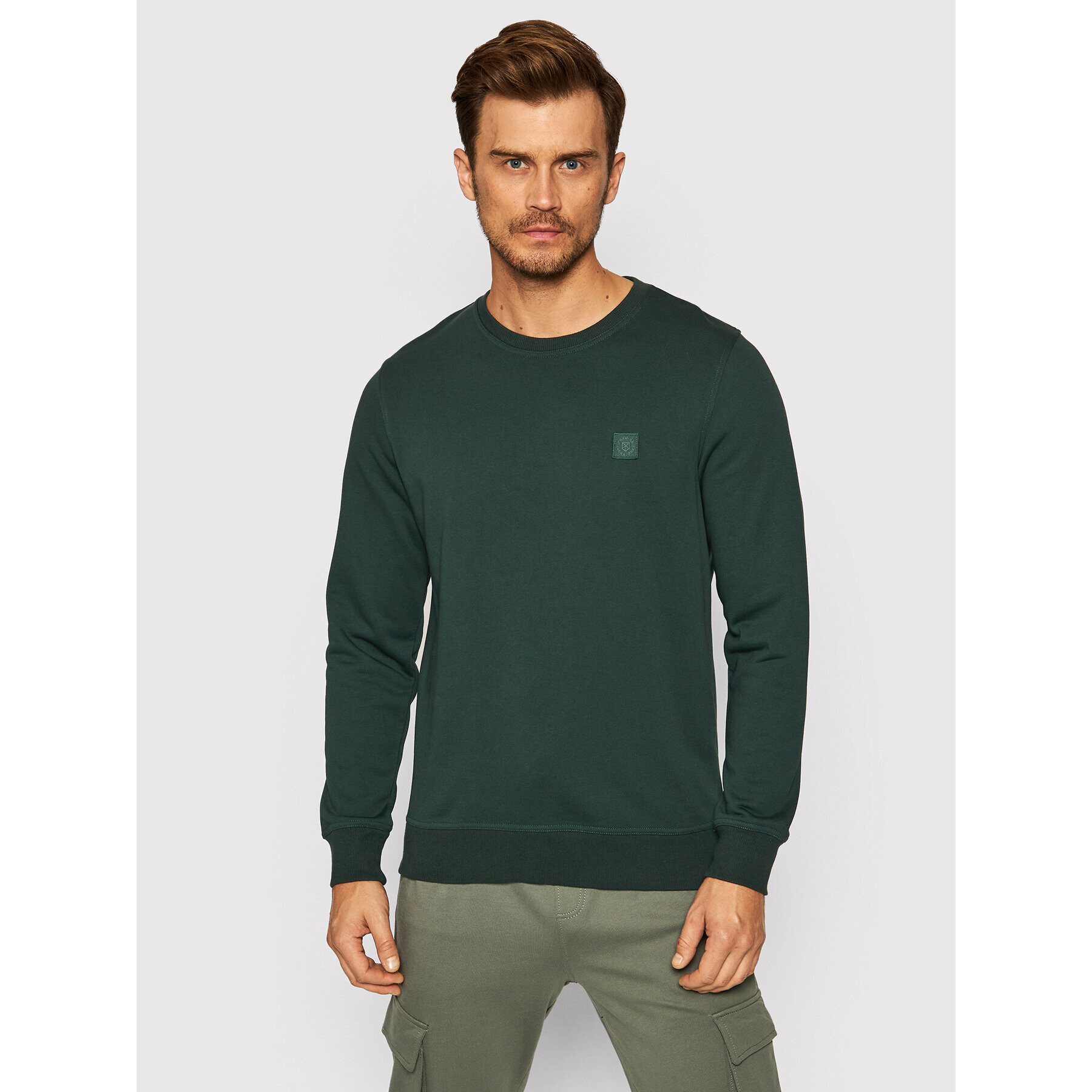 Jack&Jones PREMIUM Суитшърт Blastudio 12189811 Зелен Regular Fit - Pepit.bg