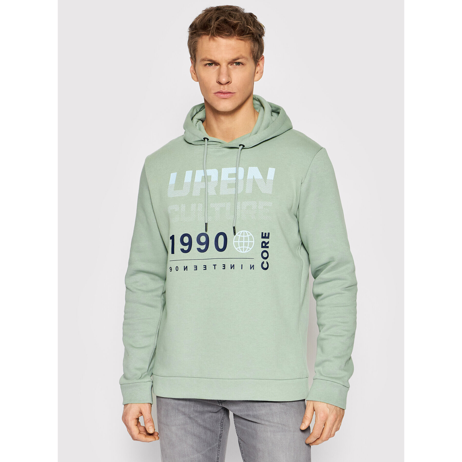 Jack&Jones Суитшърт Booster 12209303 Зелен Regular Fit - Pepit.bg