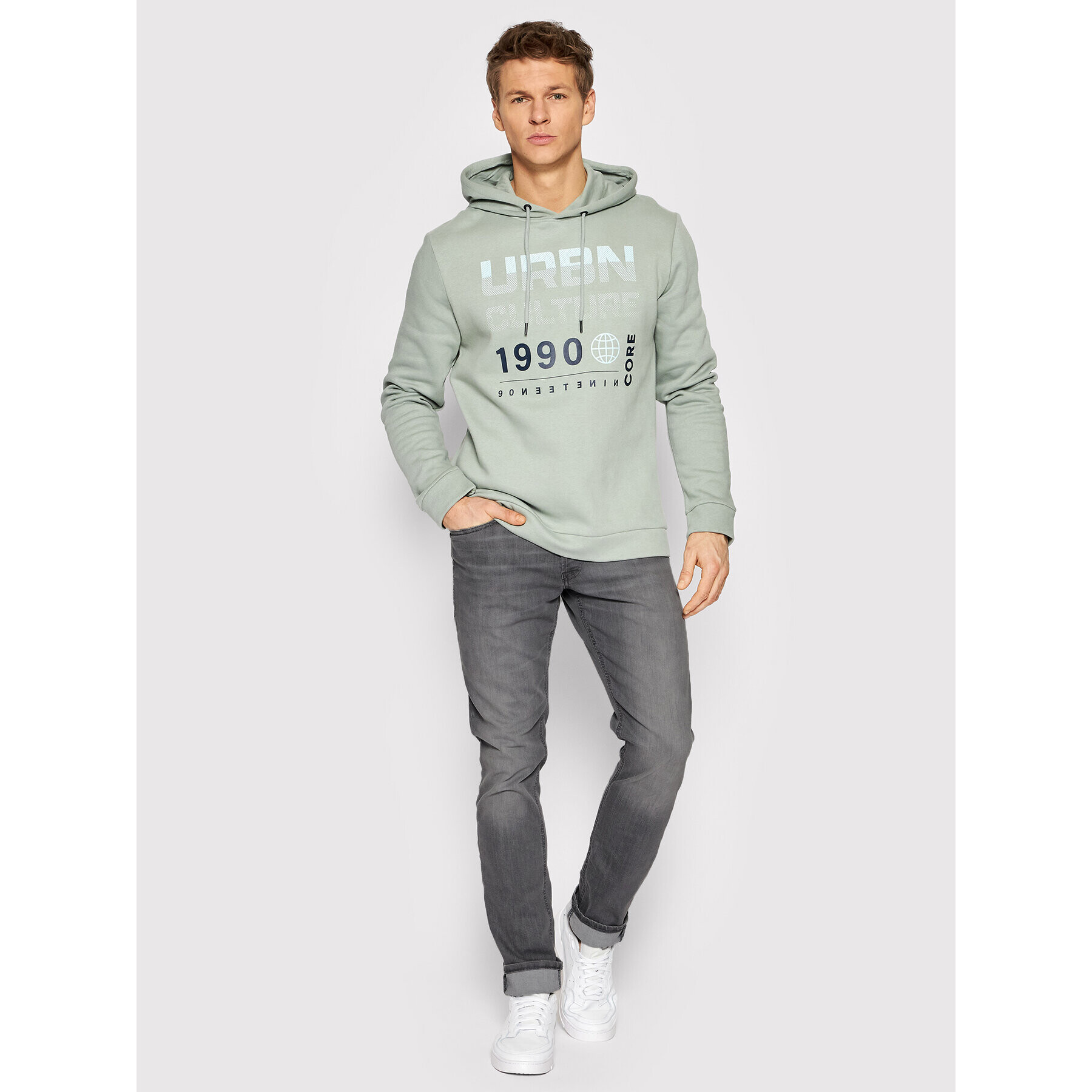 Jack&Jones Суитшърт Booster 12209303 Зелен Regular Fit - Pepit.bg