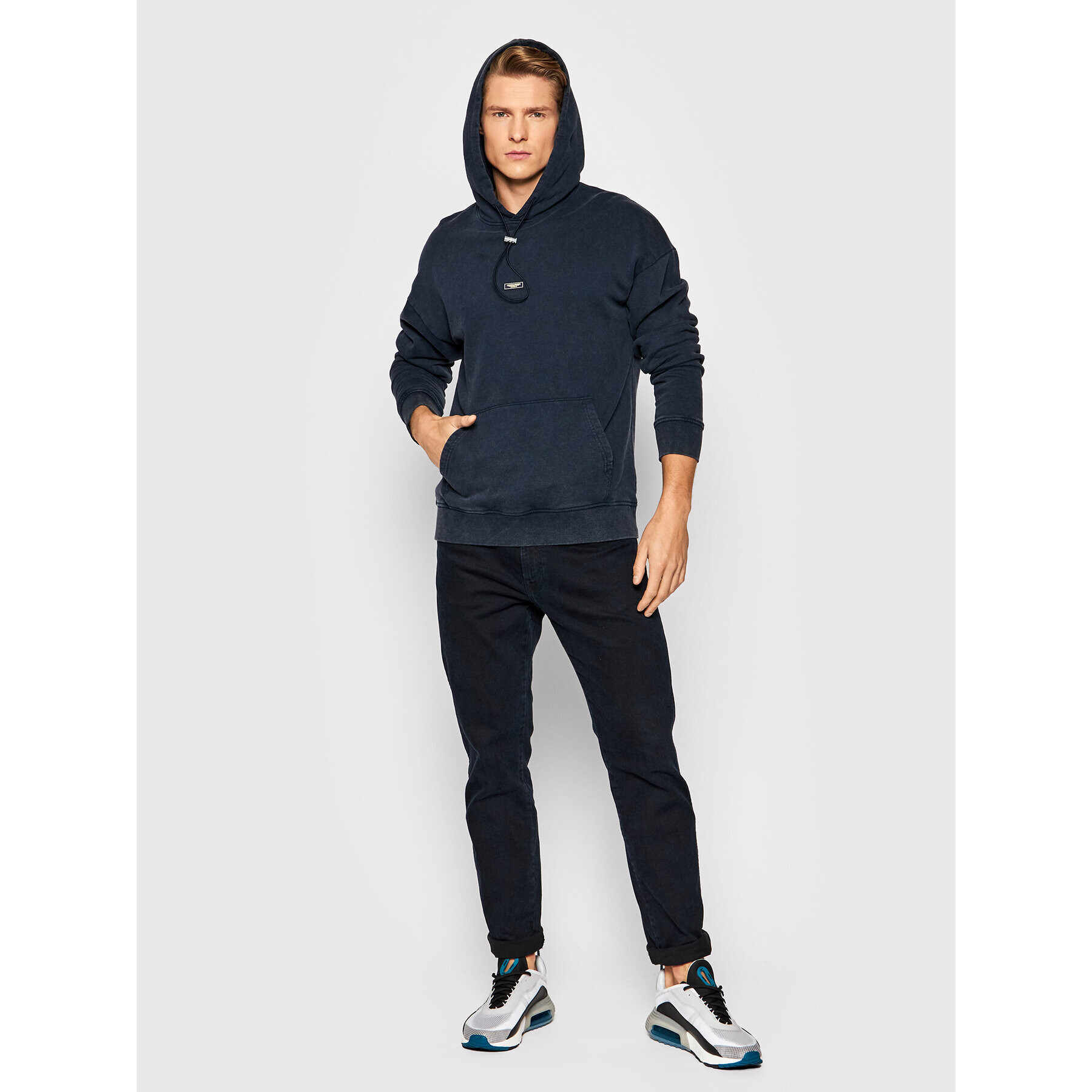 Jack&Jones Суитшърт Brad 12193618 Тъмносин Regular Fit - Pepit.bg