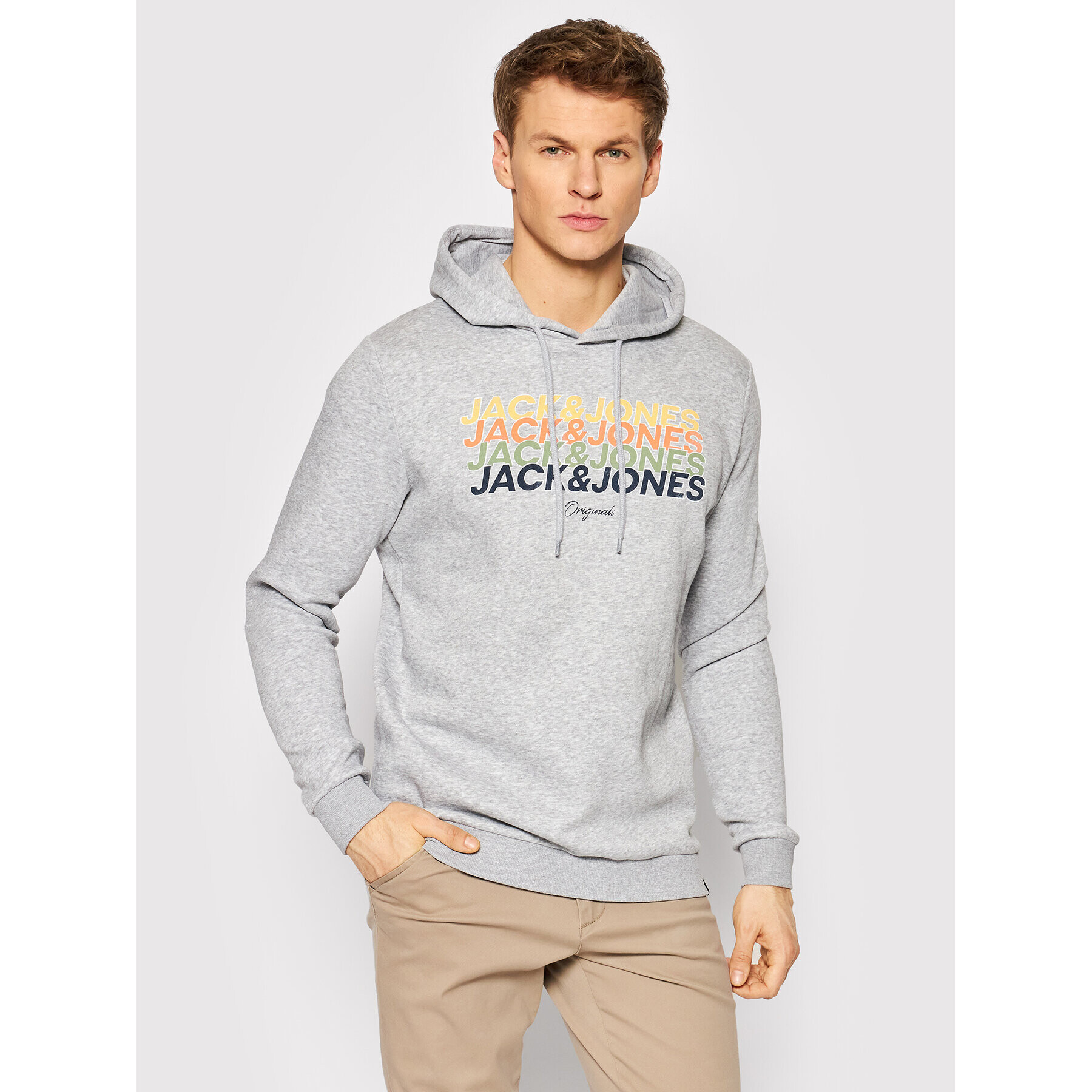 Jack&Jones Суитшърт Brady 12205039 Сив Regular Fit - Pepit.bg