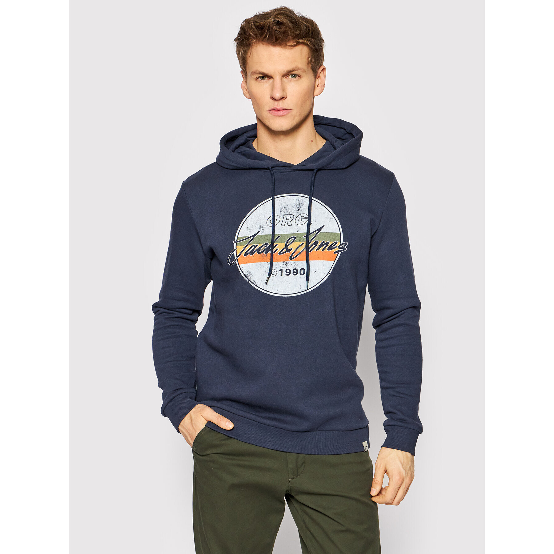 Jack&Jones Суитшърт Brady 12205039 Тъмносин Regular Fit - Pepit.bg