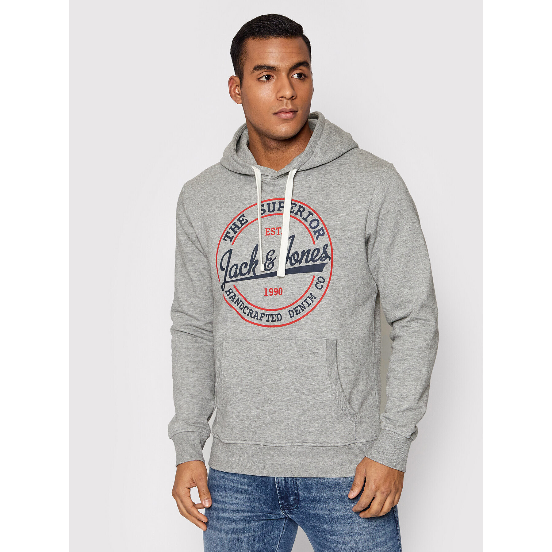 Jack&Jones Суитшърт Brat 12201406 Сив Regular Fit - Pepit.bg