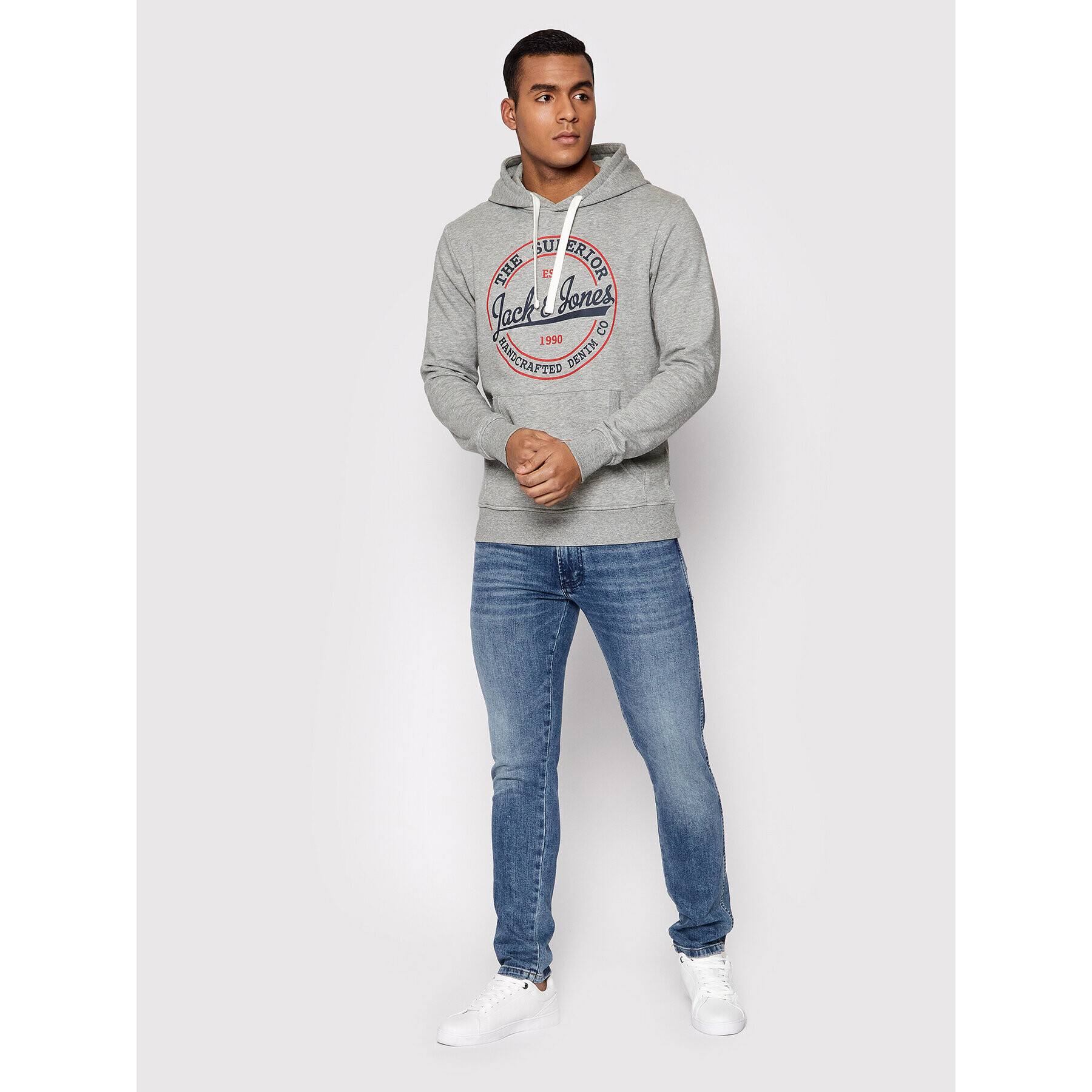 Jack&Jones Суитшърт Brat 12201406 Сив Regular Fit - Pepit.bg