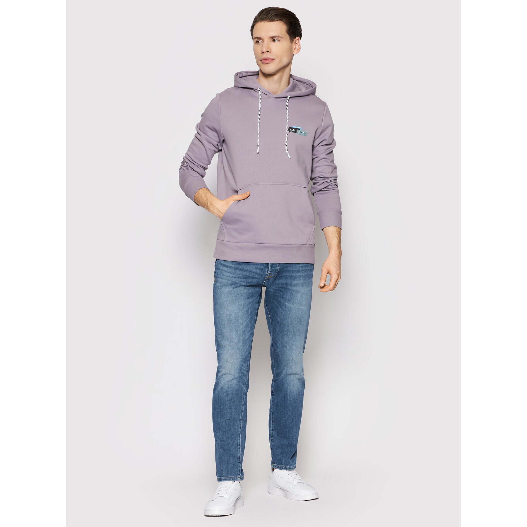 Jack&Jones Суитшърт Bright 12198237 Виолетов Regular Fit - Pepit.bg