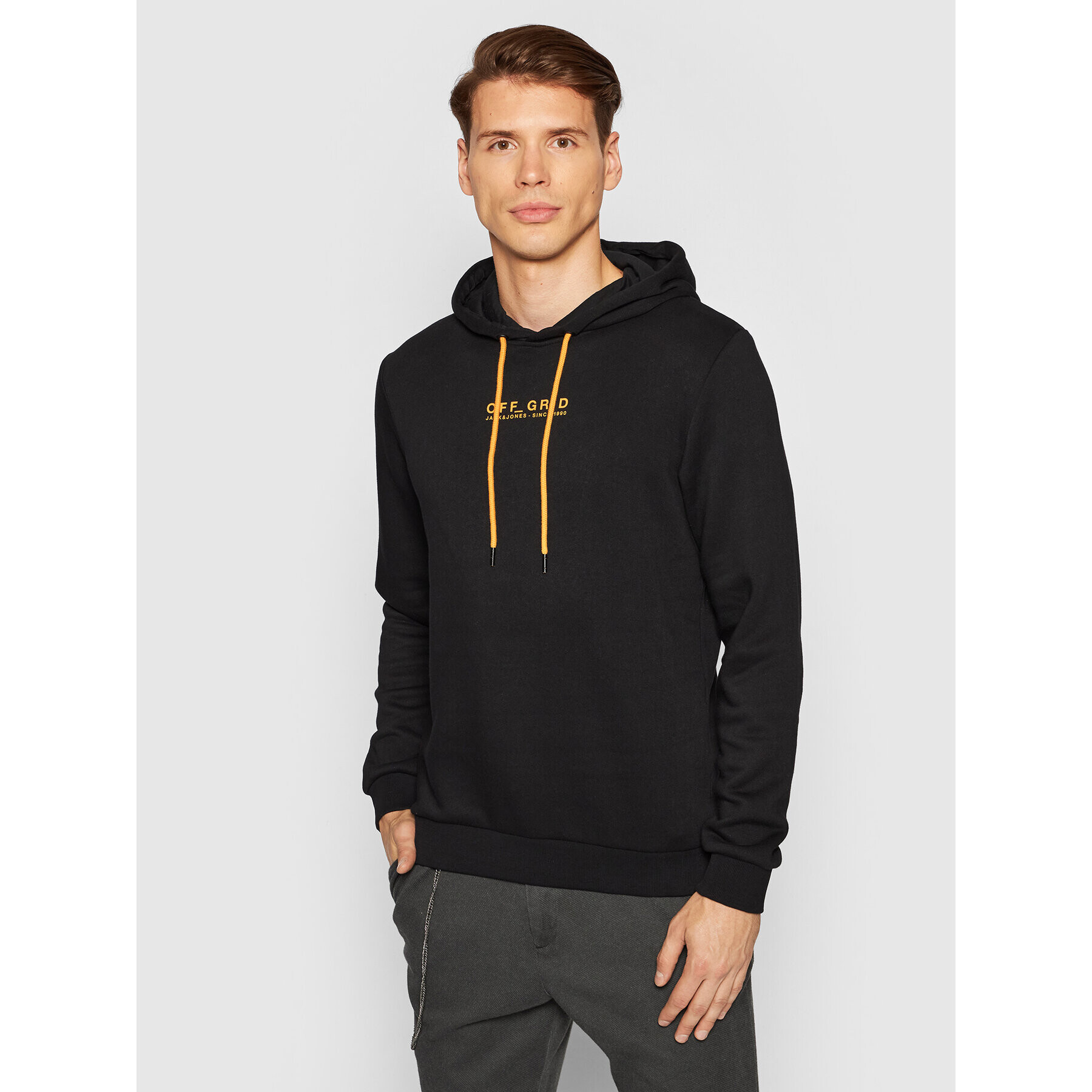 Jack&Jones Суитшърт Camo 12194172 Черен Regular Fit - Pepit.bg