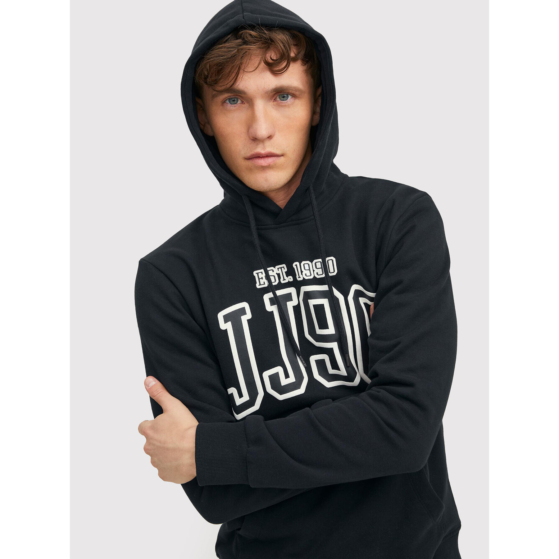 Jack&Jones Суитшърт Cemb 12211457 Черен Regular Fit - Pepit.bg