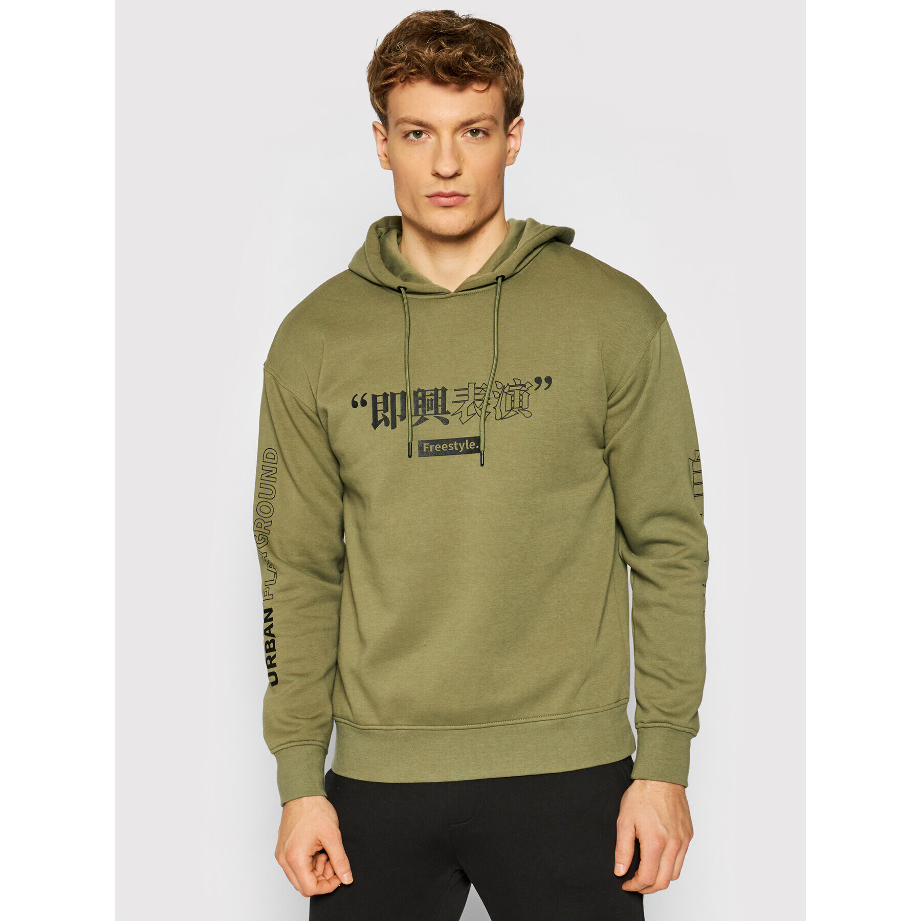 Jack&Jones Суитшърт Chinese 12195261 Зелен Relaxed Fit - Pepit.bg