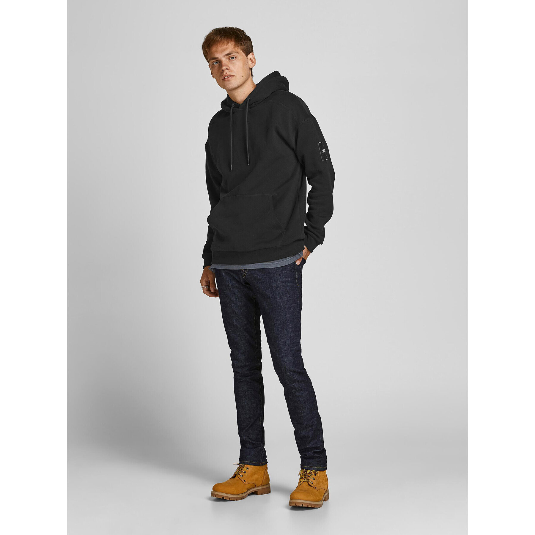 Jack&Jones Суитшърт Classic 12193489 Черен Relaxed Fit - Pepit.bg