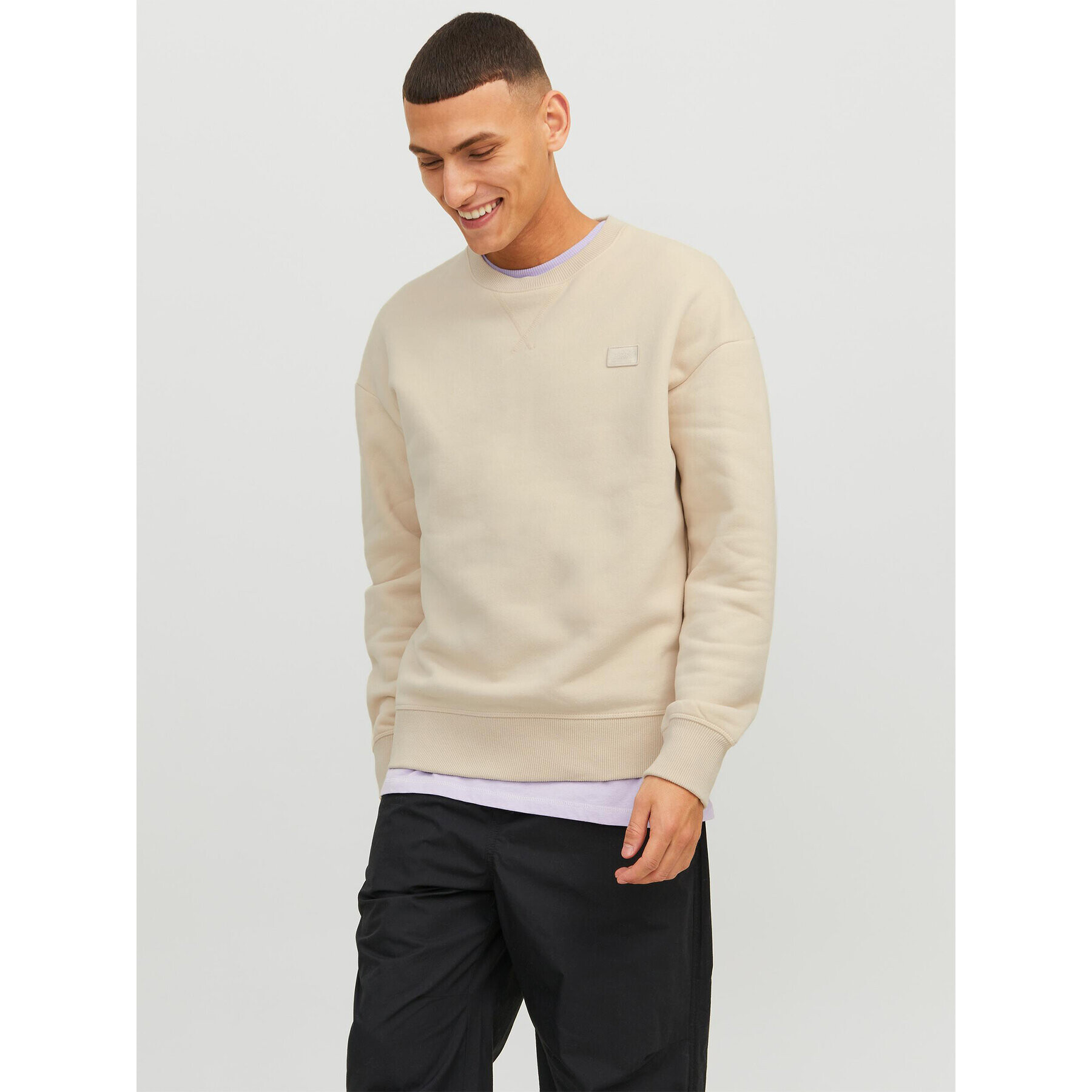 Jack&Jones Суитшърт Classic 12240188 Бежов Relaxed Fit - Pepit.bg