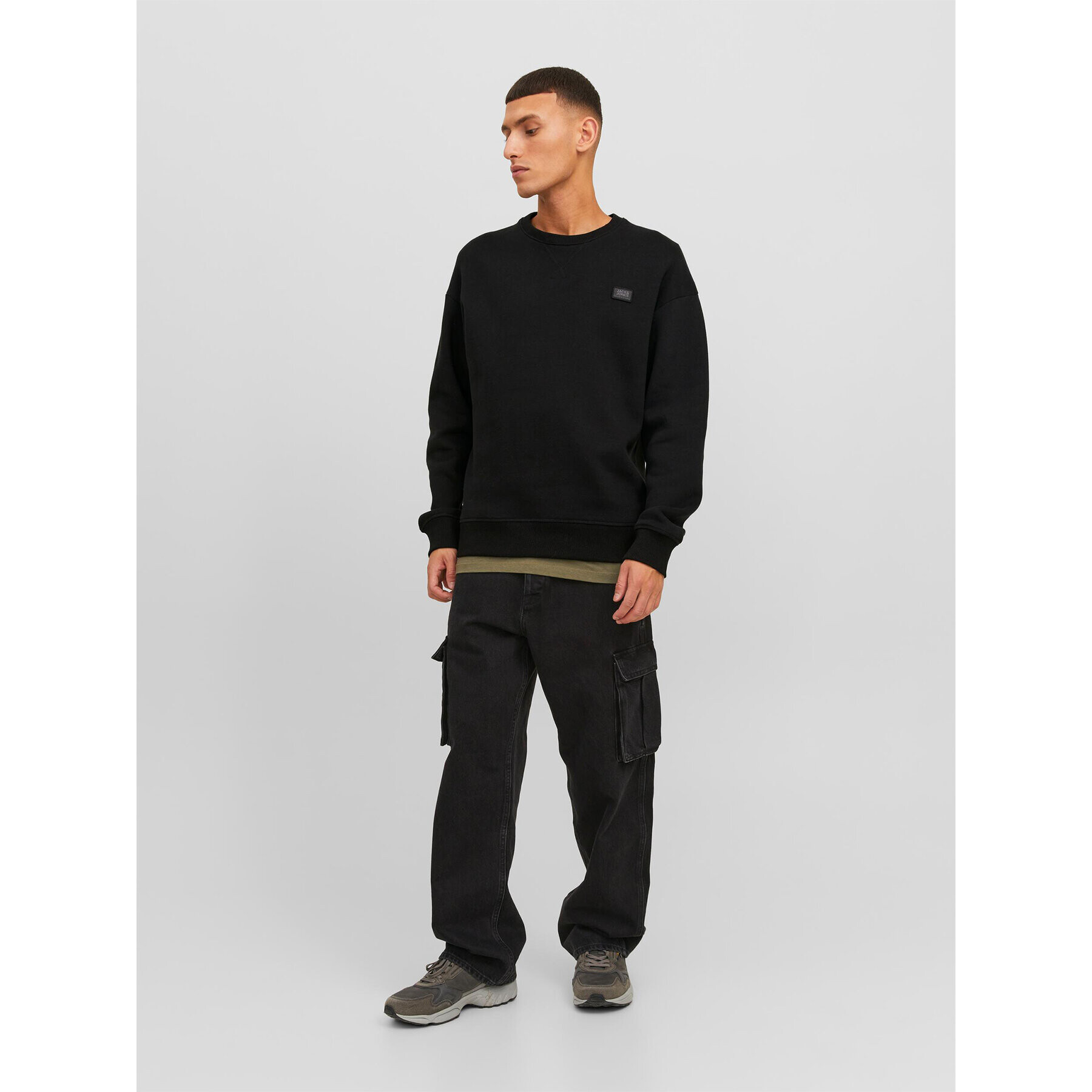 Jack&Jones Суитшърт Classic 12240188 Черен Relaxed Fit - Pepit.bg