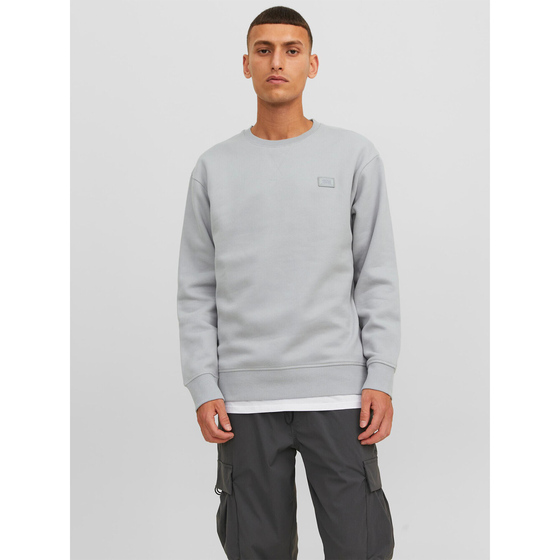 Jack&Jones Суитшърт Classic 12240188 Сив Relaxed Fit - Pepit.bg