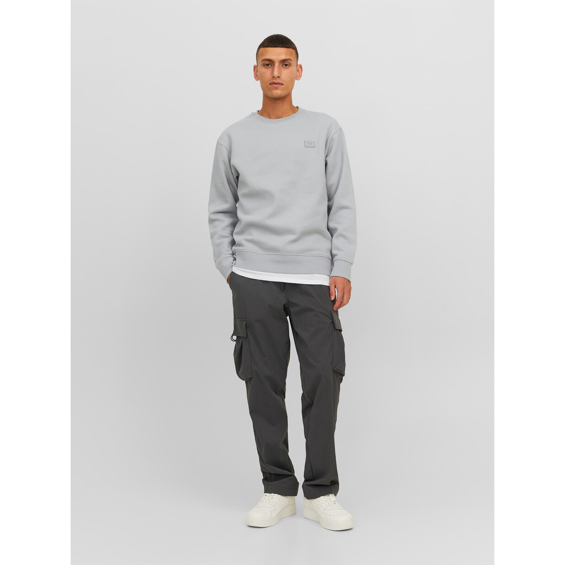 Jack&Jones Суитшърт Classic 12240188 Сив Relaxed Fit - Pepit.bg