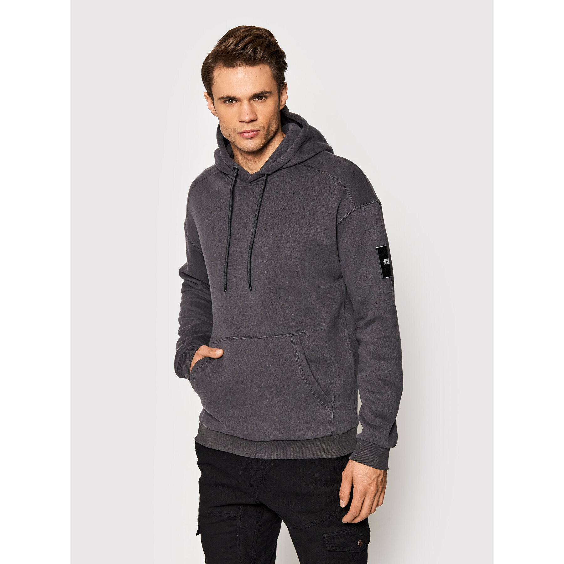 Jack&Jones Суитшърт Classic Graphic 12205138 Сив Relaxed Fit - Pepit.bg