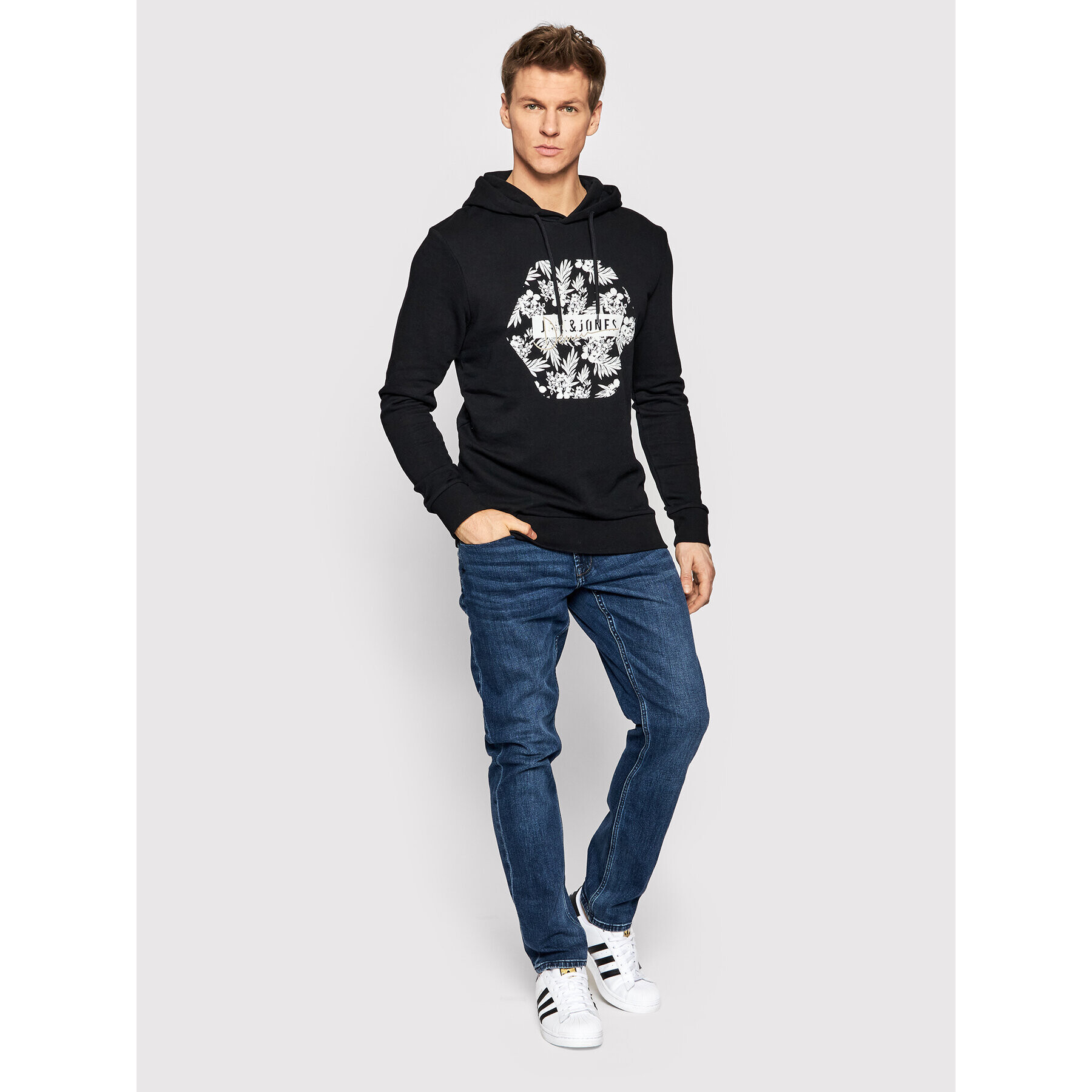 Jack&Jones Суитшърт Coastal 12200655 Черен Regular Fit - Pepit.bg