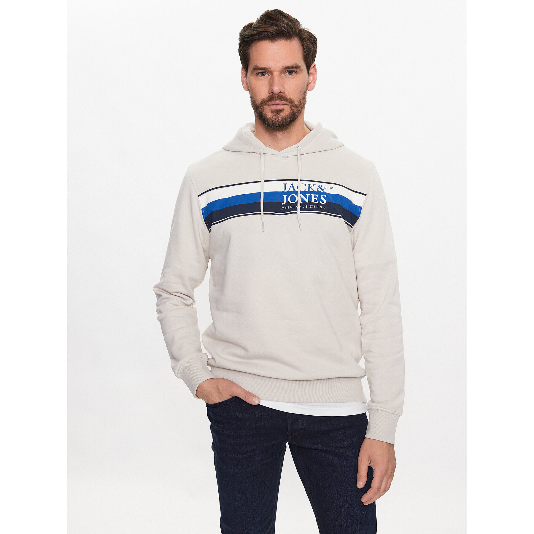 Jack&Jones Суитшърт Codyy 12229113 Екрю Standard Fit - Pepit.bg