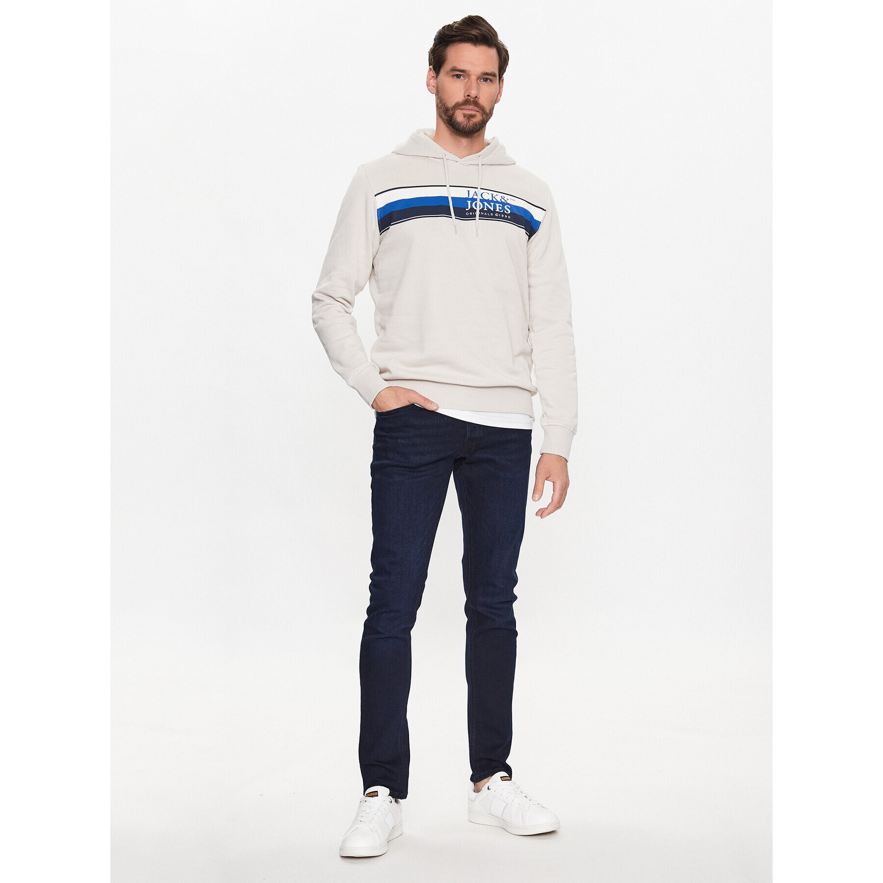 Jack&Jones Суитшърт Codyy 12229113 Екрю Standard Fit - Pepit.bg