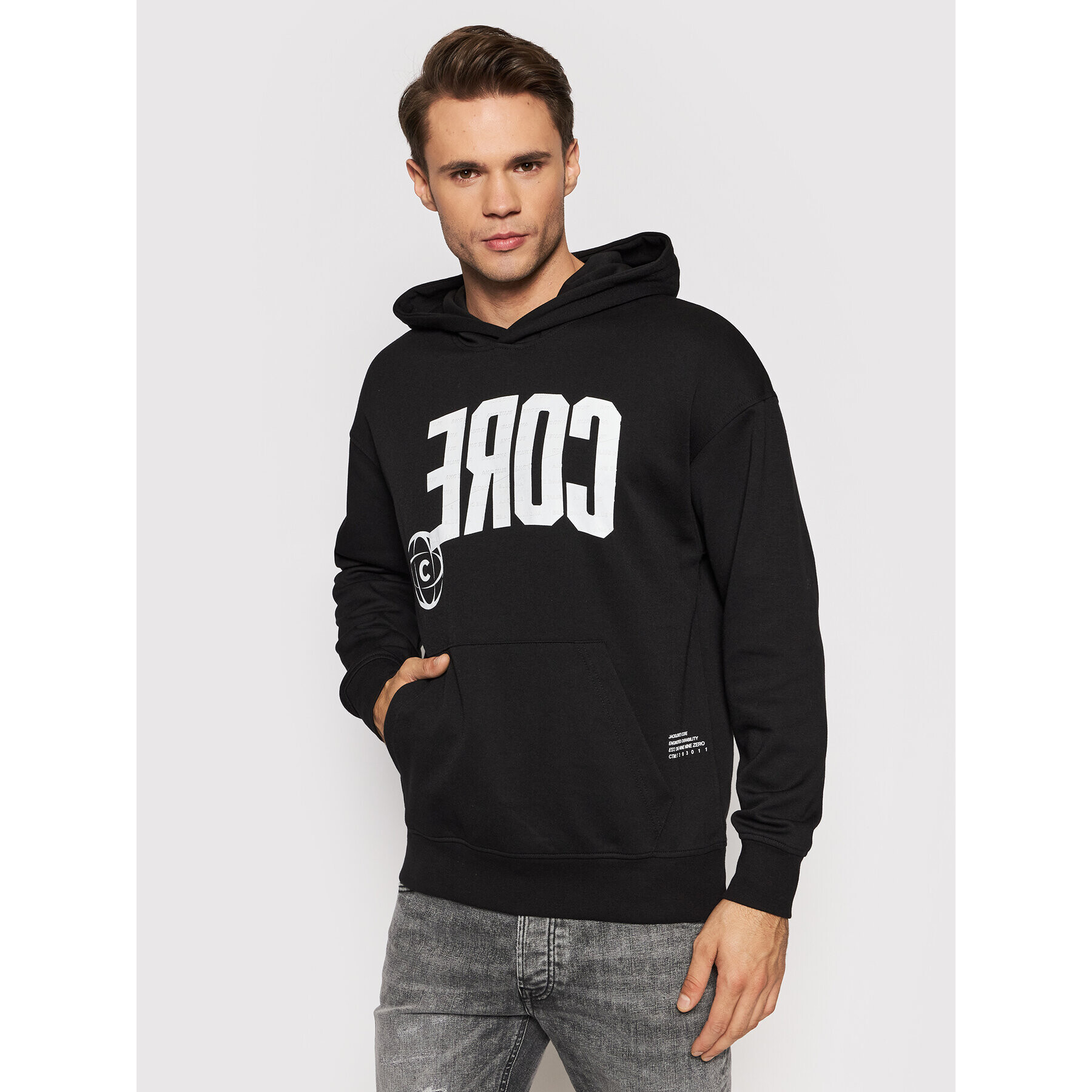 Jack&Jones Суитшърт Colett 12197965 Черен Relaxed Fit - Pepit.bg