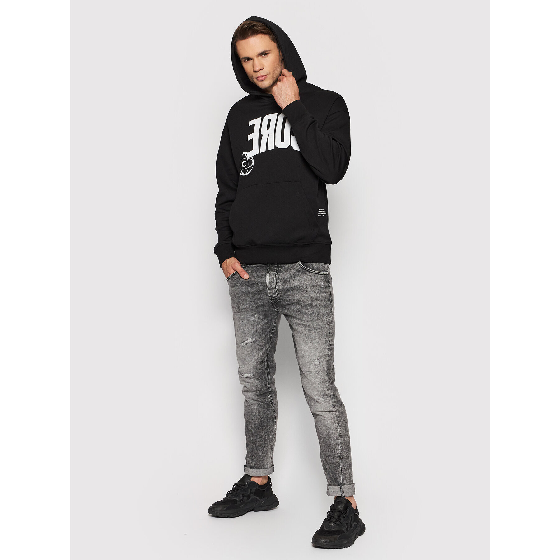 Jack&Jones Суитшърт Colett 12197965 Черен Relaxed Fit - Pepit.bg