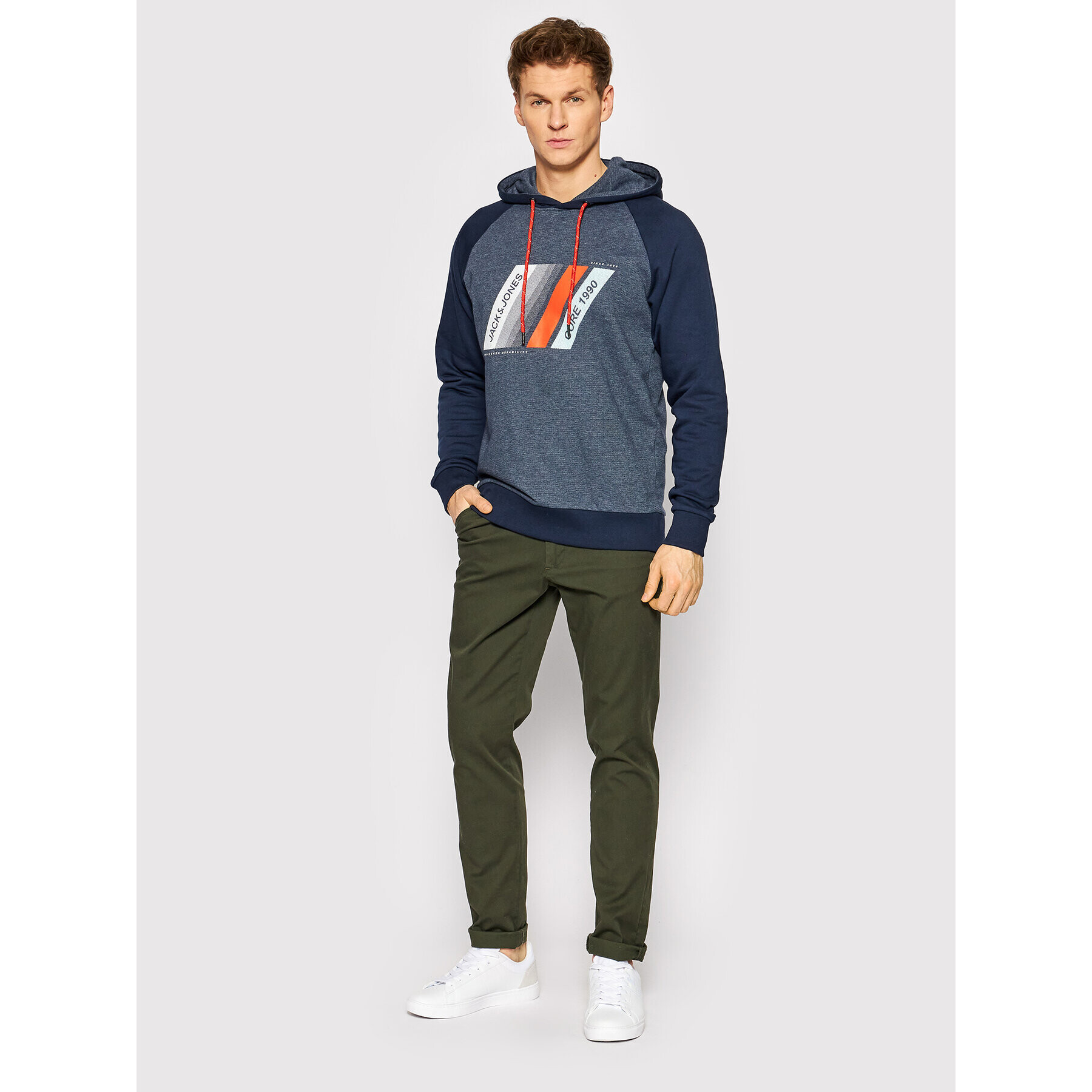 Jack&Jones Суитшърт Connor 12205393 Тъмносин Regular Fit - Pepit.bg