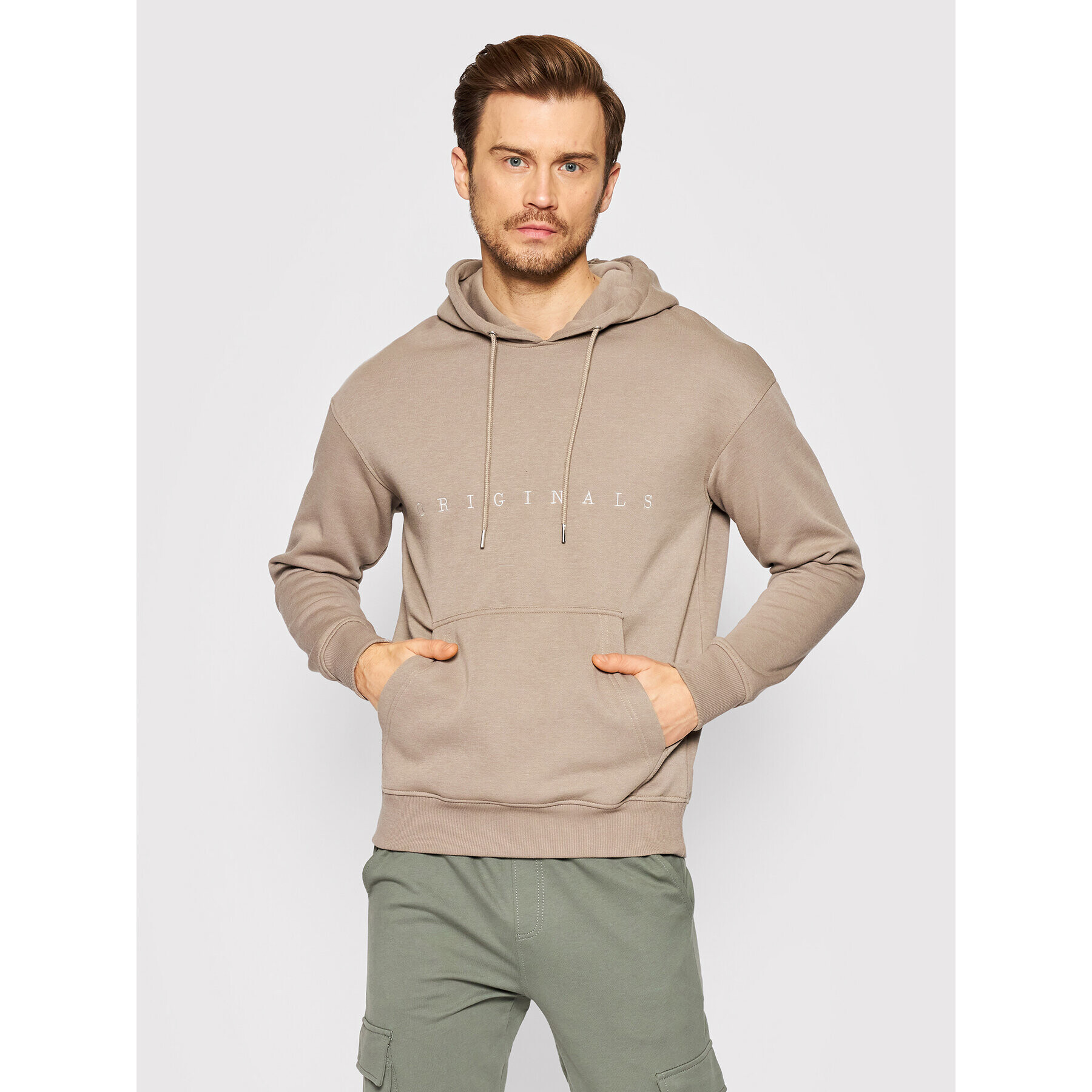 Jack&Jones Суитшърт Copenhagen 12176864 Кафяв Relaxed Fit - Pepit.bg