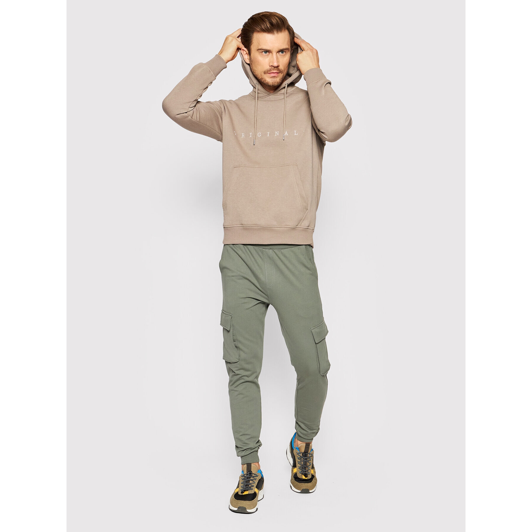 Jack&Jones Суитшърт Copenhagen 12176864 Кафяв Relaxed Fit - Pepit.bg