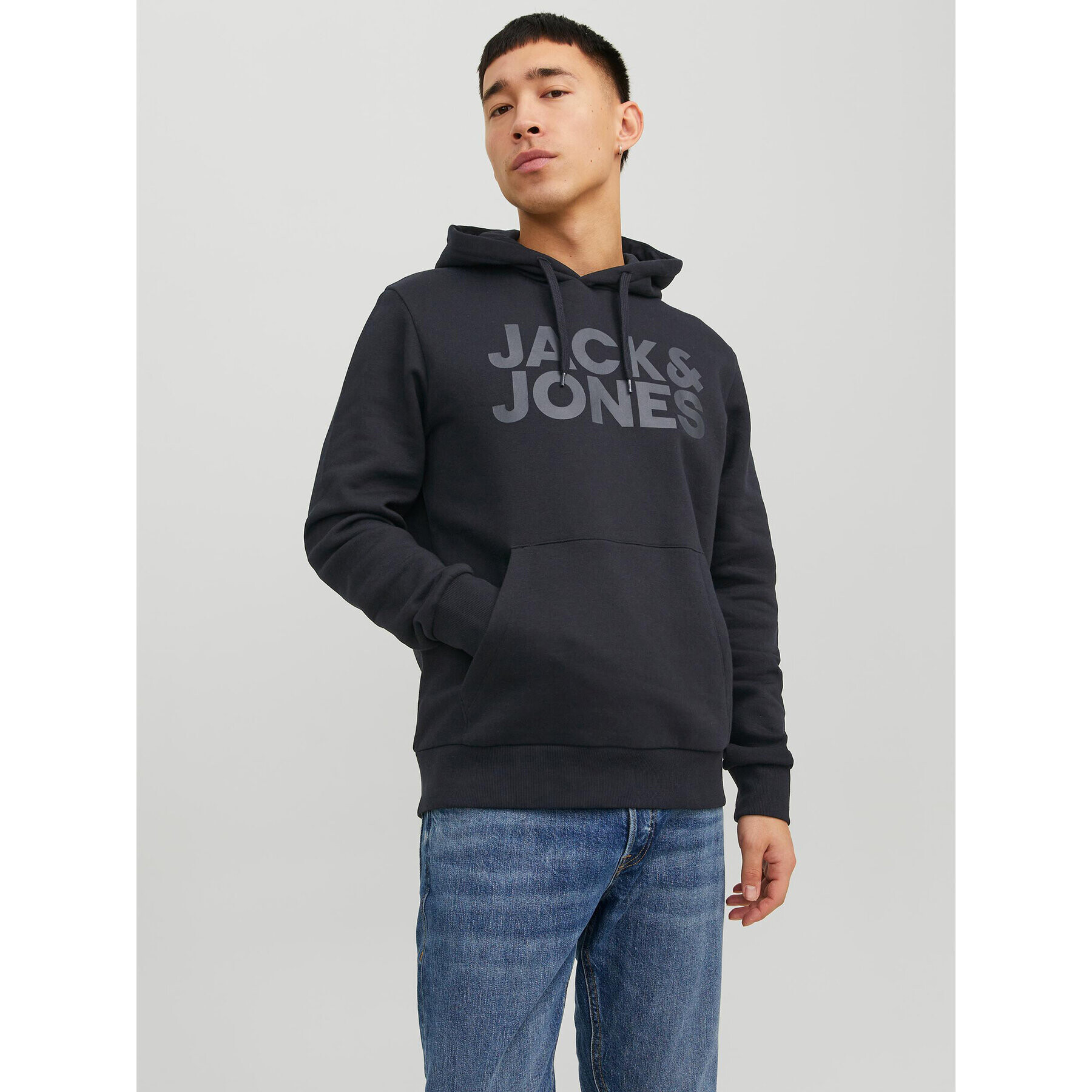 Jack&Jones Суитшърт Corp 12152840 Черен Standard Fit - Pepit.bg