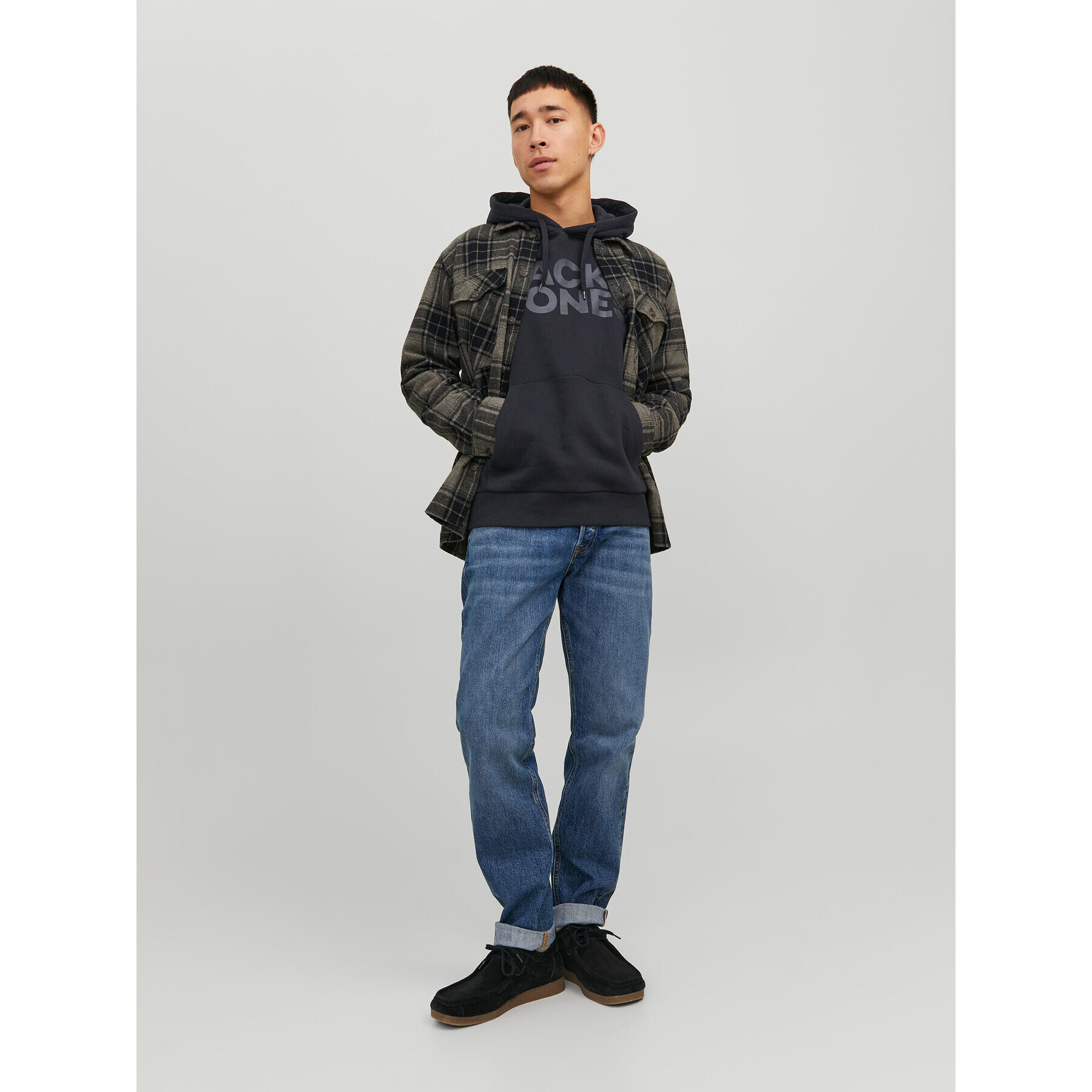 Jack&Jones Суитшърт Corp 12152840 Черен Standard Fit - Pepit.bg