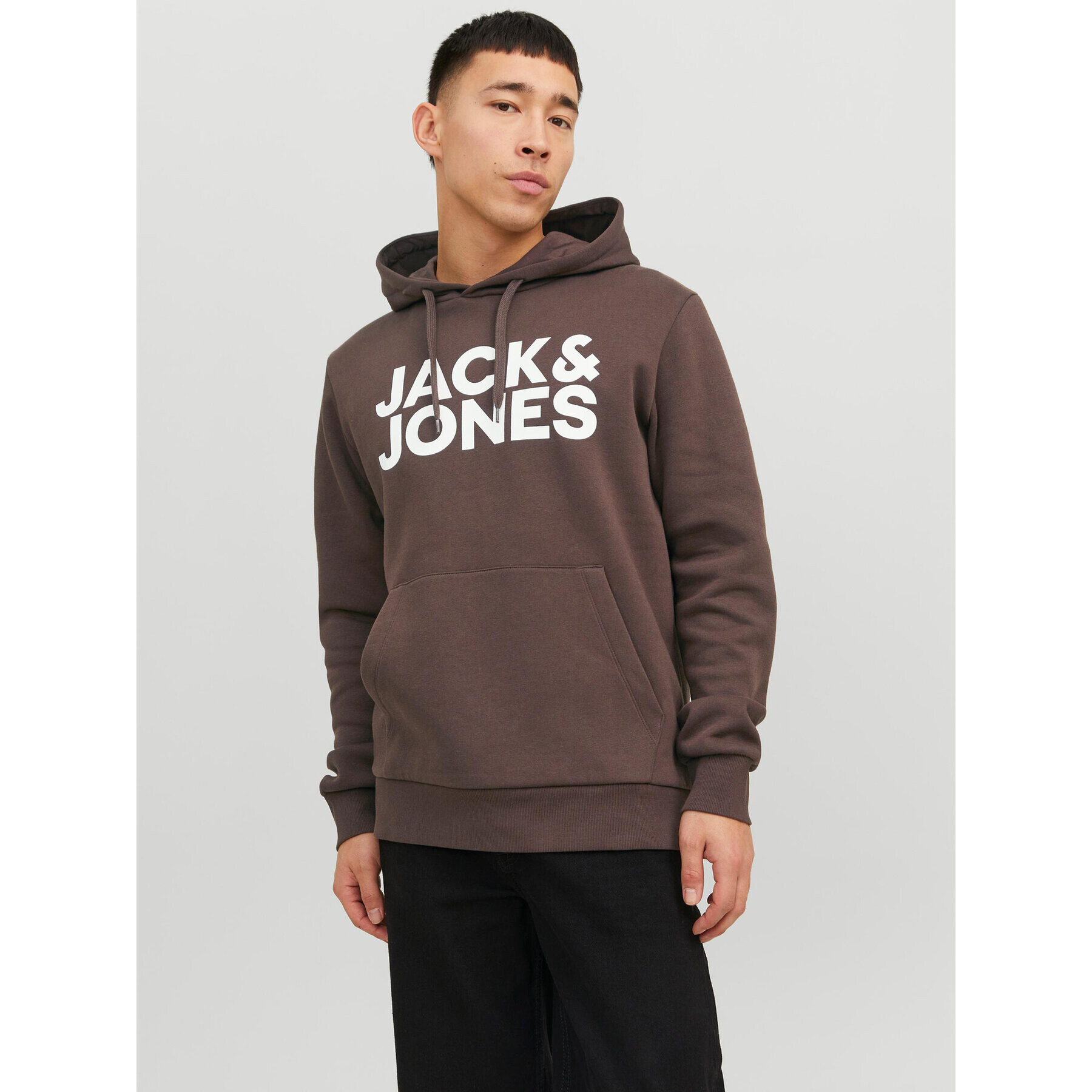 Jack&Jones Суитшърт Corp 12152840 Кафяв Standard Fit - Pepit.bg