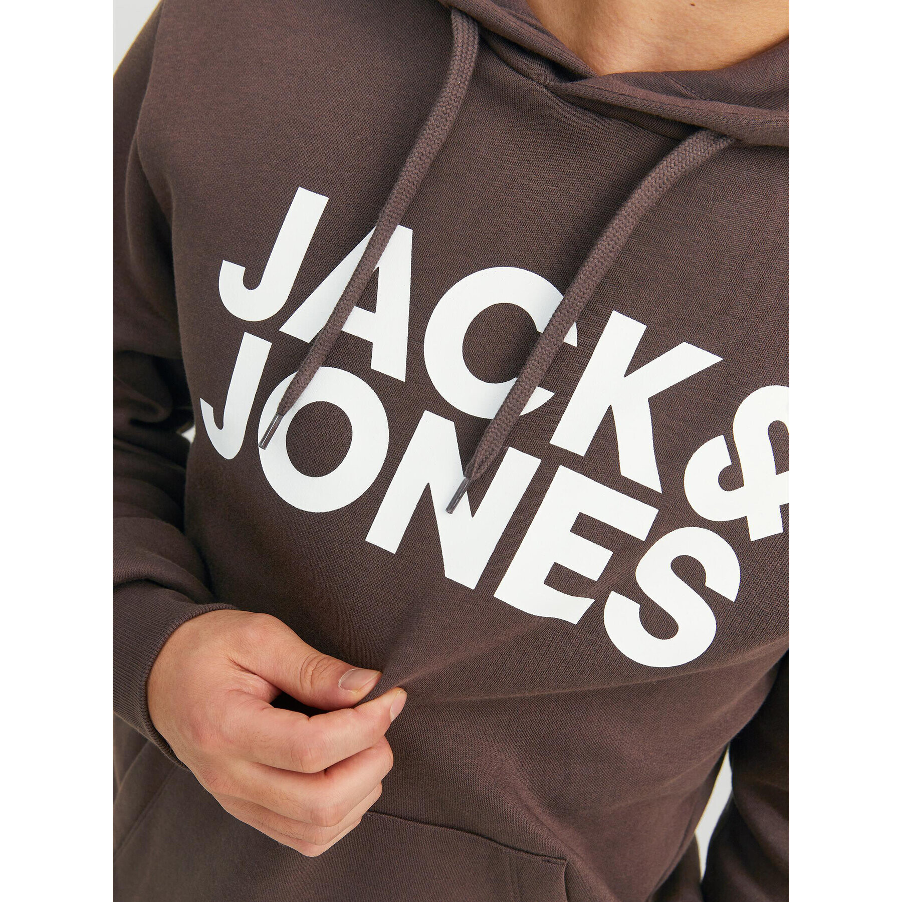 Jack&Jones Суитшърт Corp 12152840 Кафяв Standard Fit - Pepit.bg