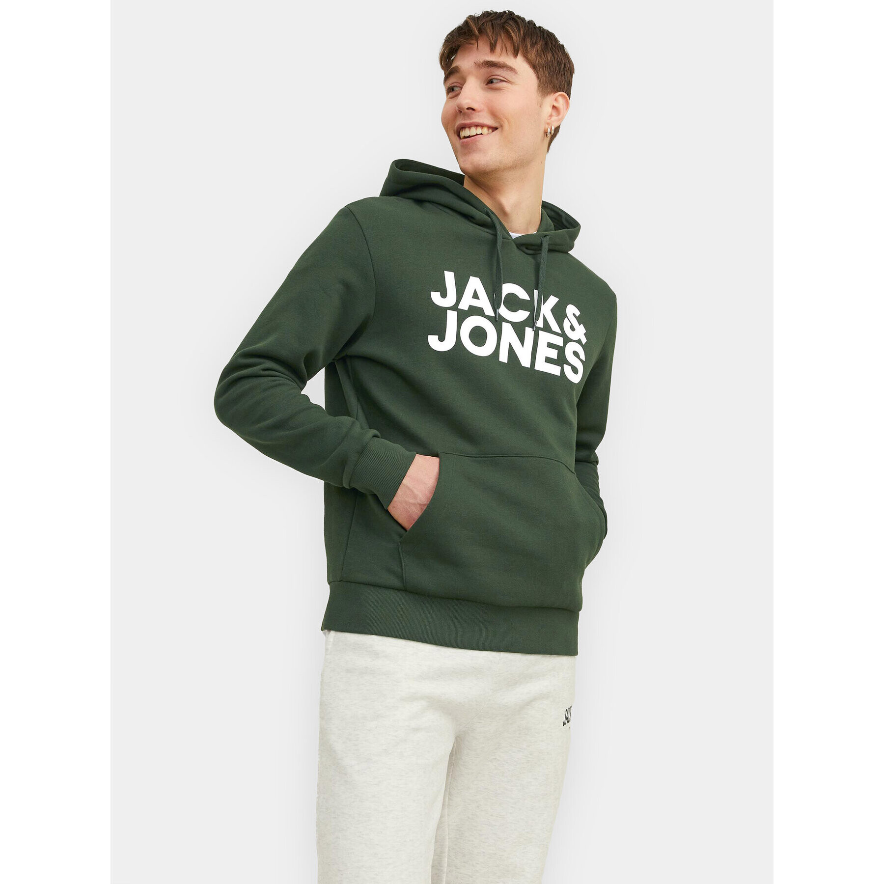 Jack&Jones Суитшърт Corp 12152840 Зелен Standard Fit - Pepit.bg