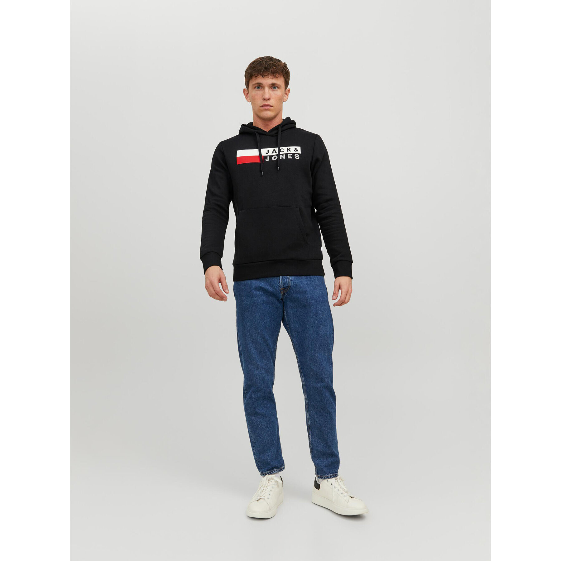 Jack&Jones Суитшърт Corp Logo 12152840 Черен Regular Fit - Pepit.bg