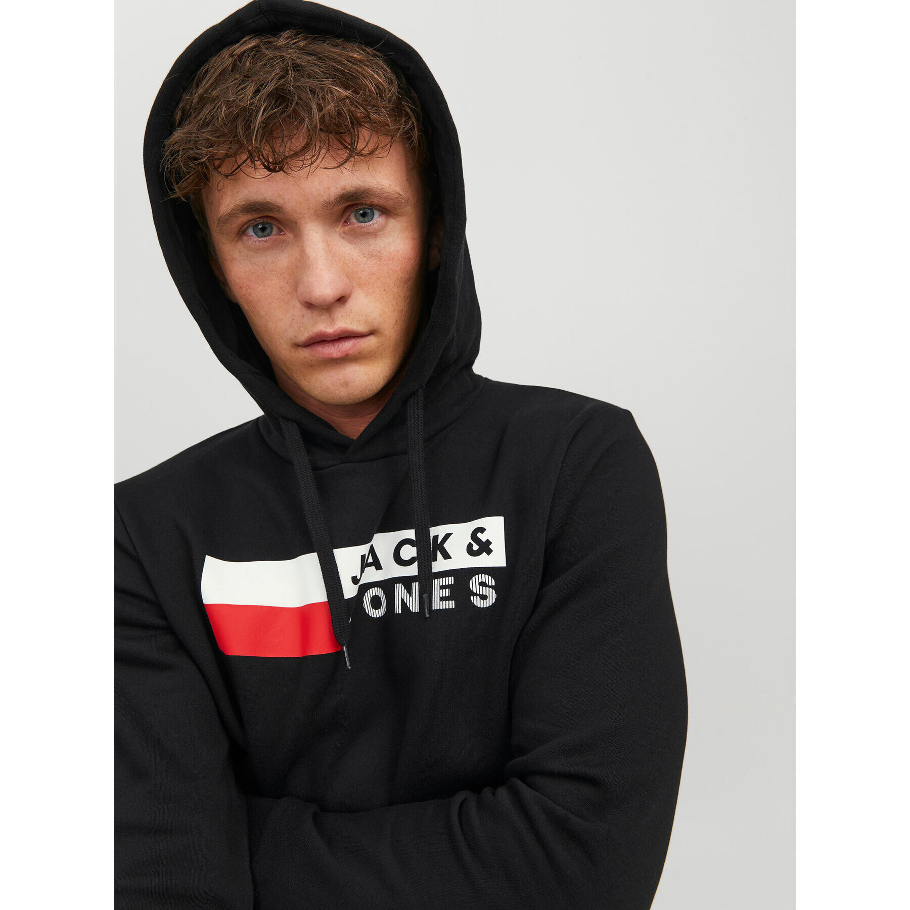 Jack&Jones Суитшърт Corp Logo 12152840 Черен Regular Fit - Pepit.bg