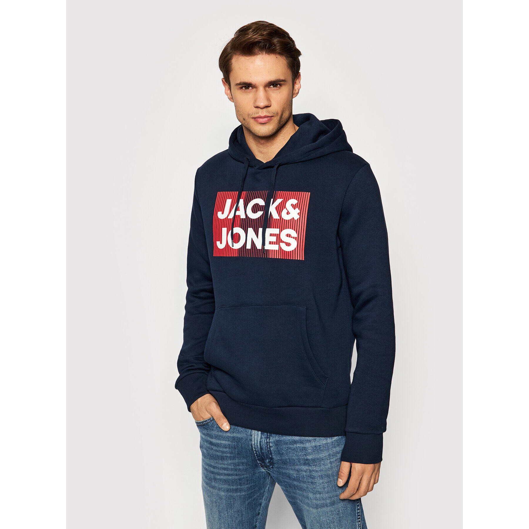 Jack&Jones Суитшърт Corp Logo 12152840 Тъмносин Regular Fit - Pepit.bg