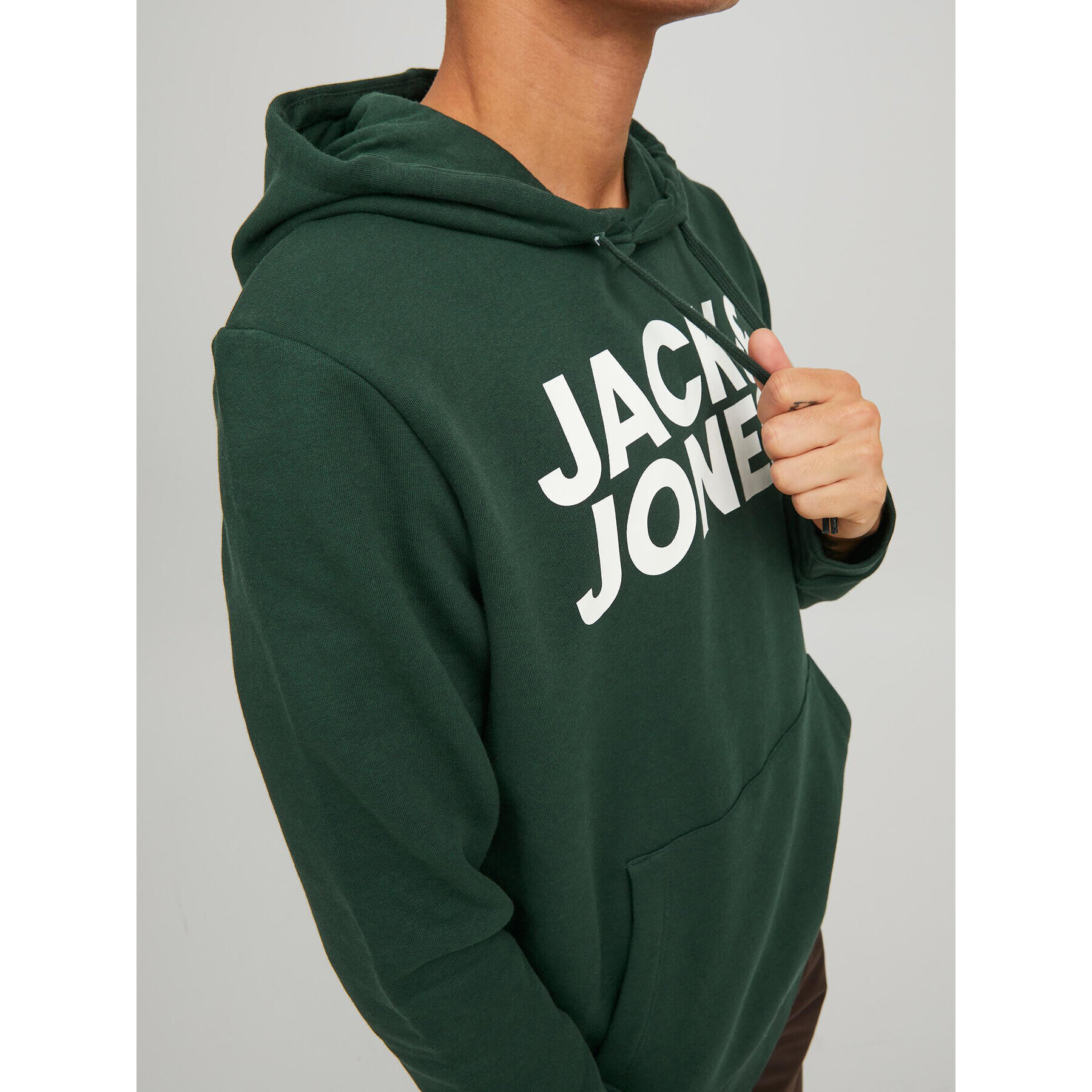 Jack&Jones Суитшърт Corp Logo 12152840 Зелен Regular Fit - Pepit.bg