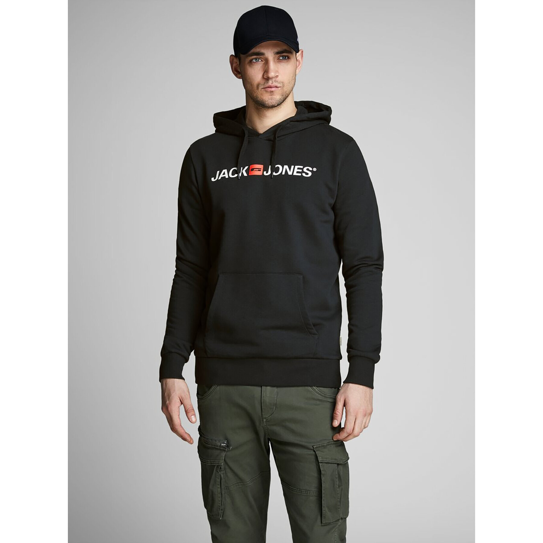 Jack&Jones Суитшърт Corp Old Logo 12137054 Черен Regular Fit - Pepit.bg